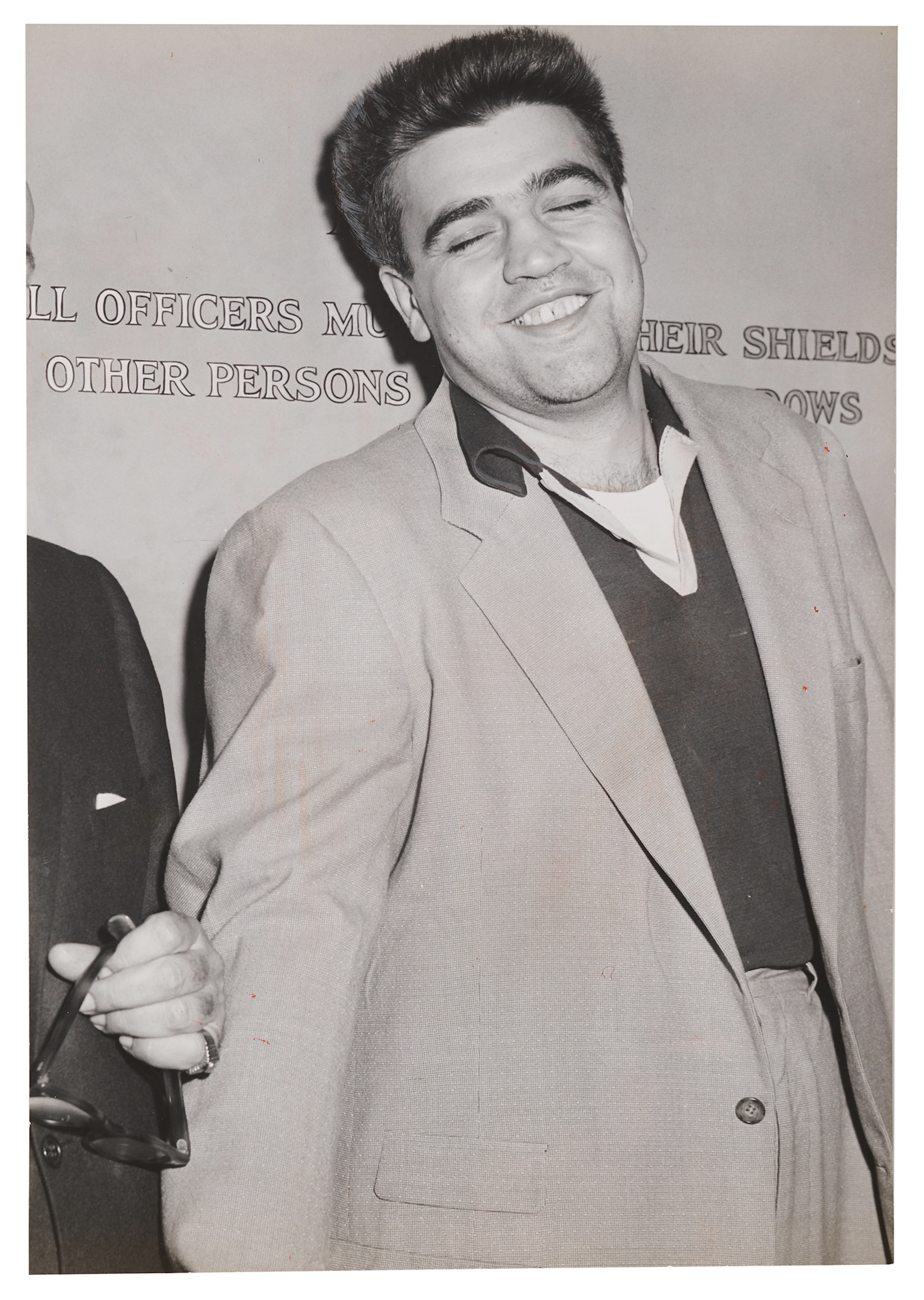 Vincent 'The Chin' Gigante Oversized 1957 Press Photo, Following His
