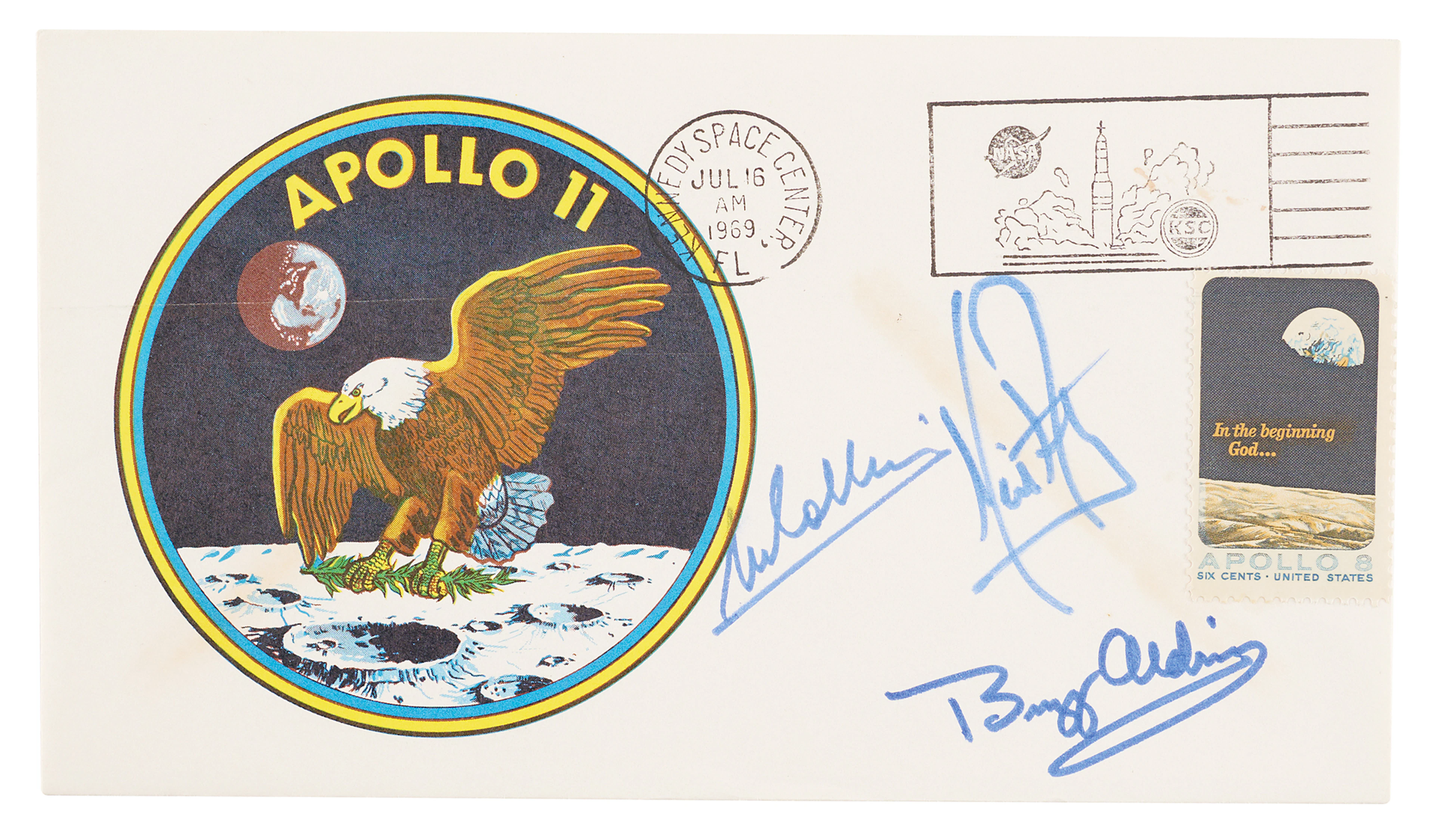 Apollo 11 Crew-Signed 'Type 3' Insurance Cover