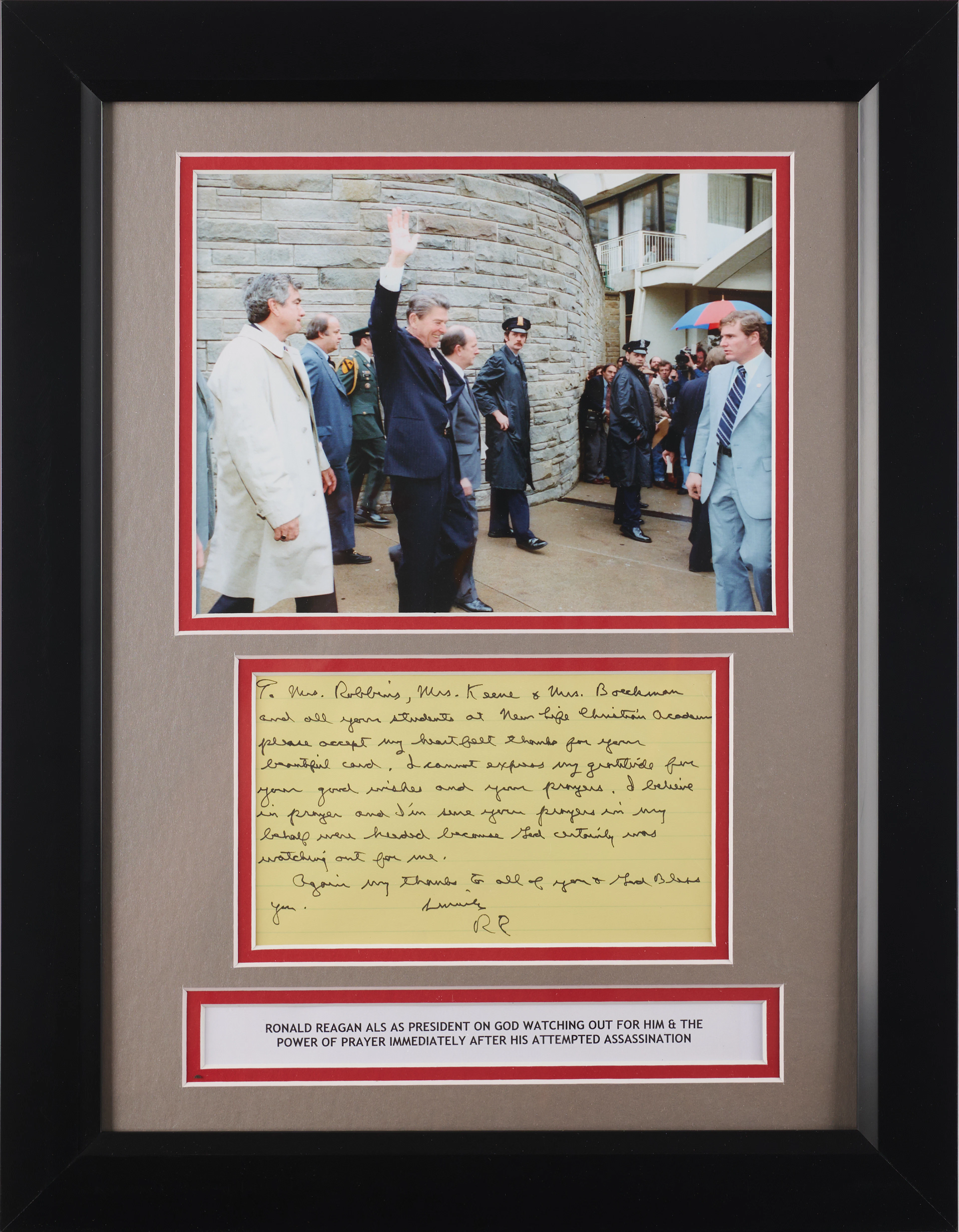 Ronald Reagan Autograph Letter Signed as President on Faith and Surviving