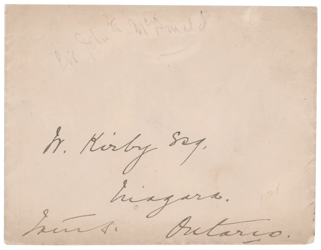 John A. Macdonald Signed Free Frank