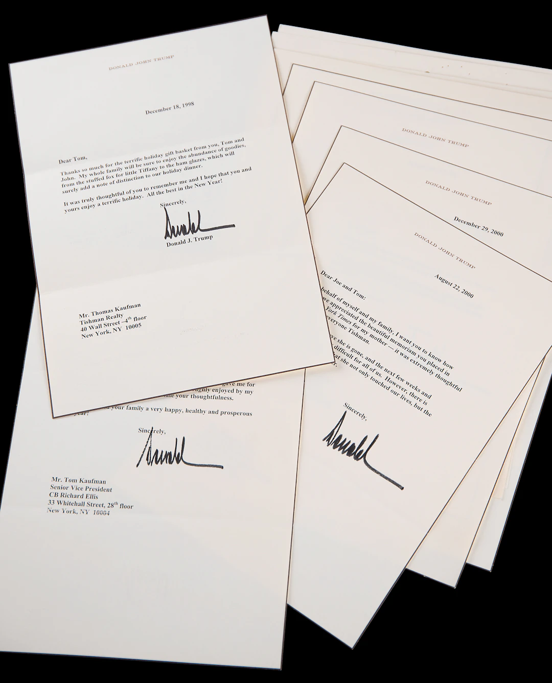 Donald Trump Collection of (13) Signed Letters and Notes, Regarding