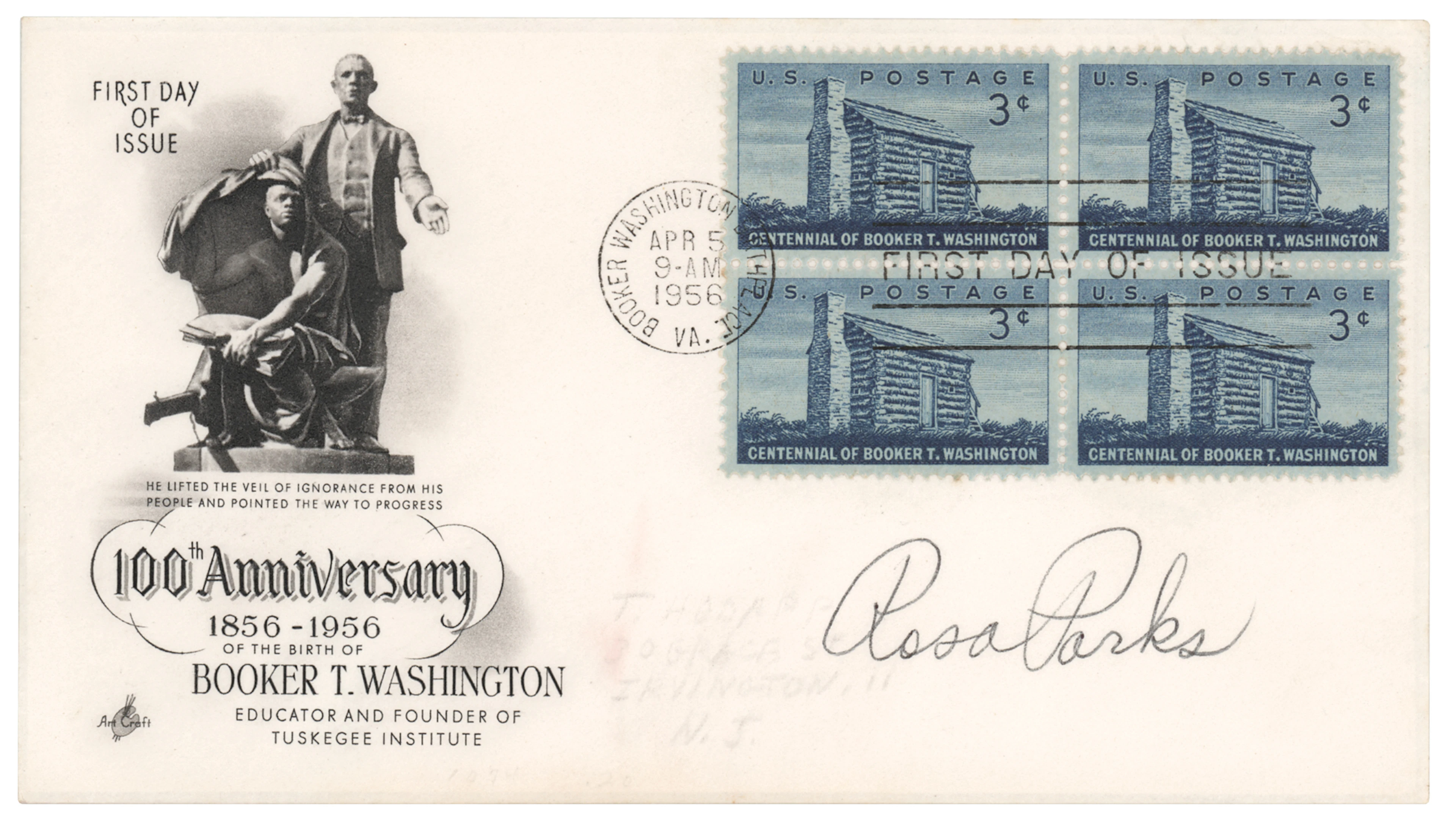 Rosa Parks Signed First Day Cover
