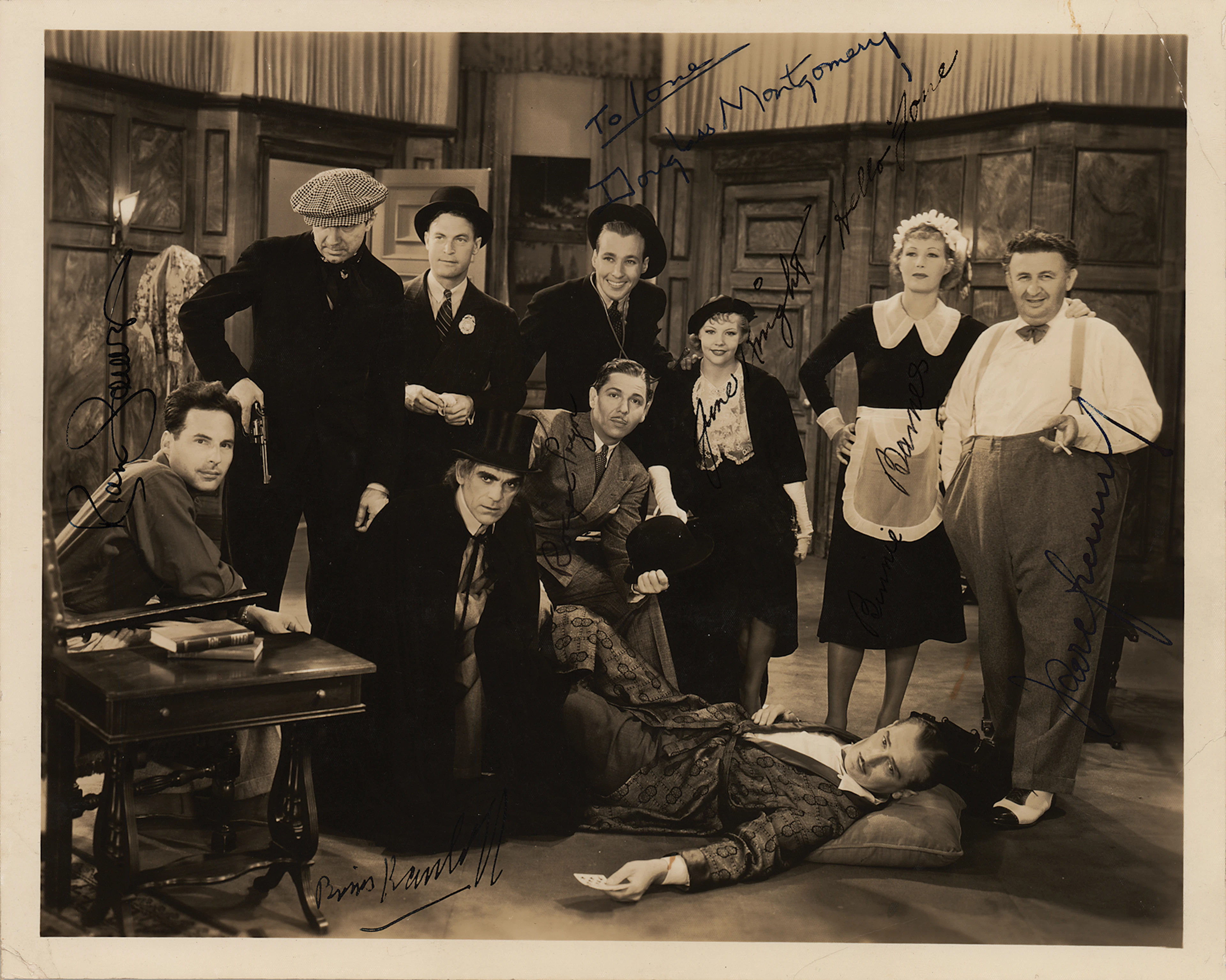 Boris Karloff and Karl Freund Signed Photograph