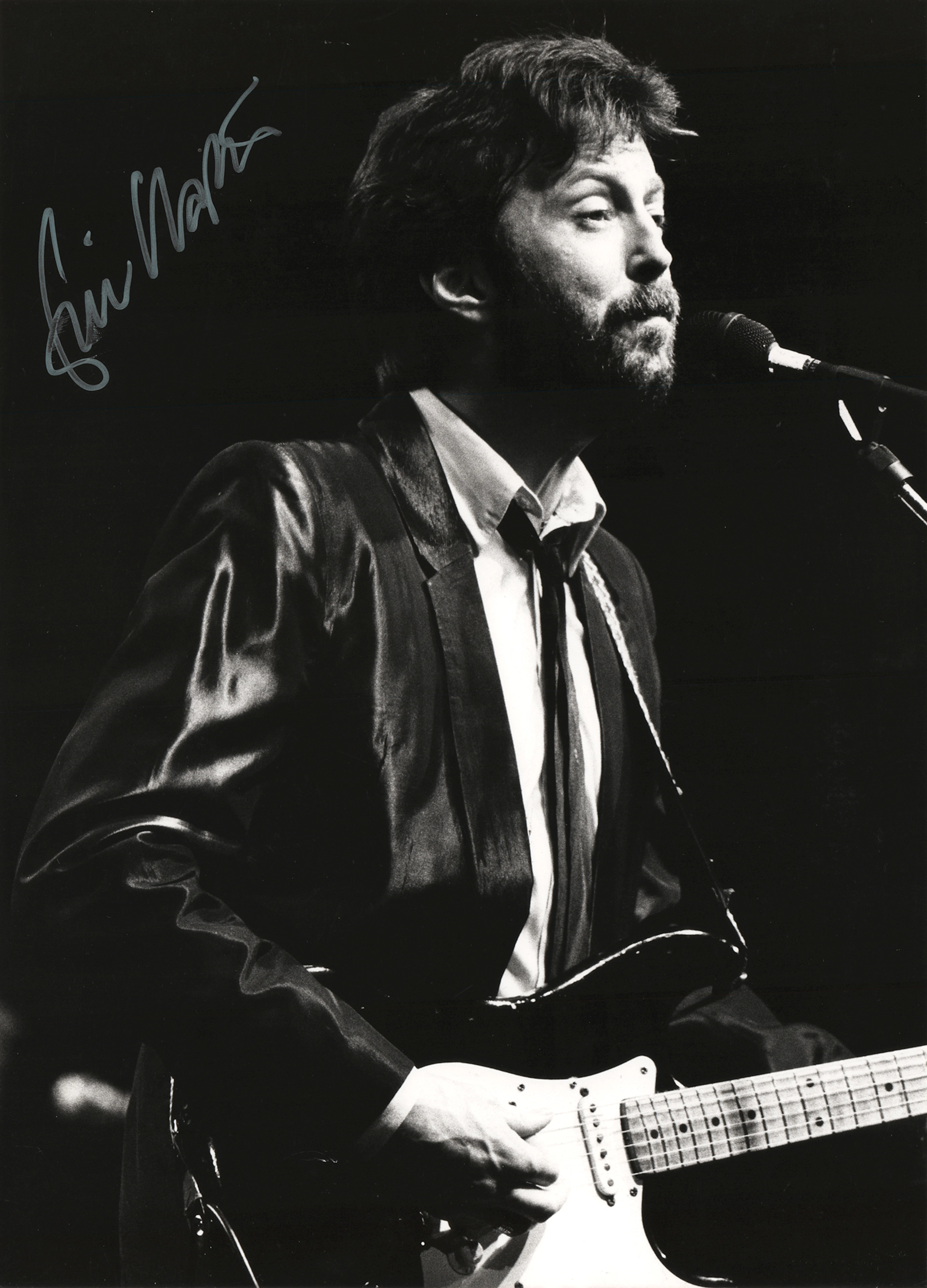 Eric Clapton Signed Oversized Photograph