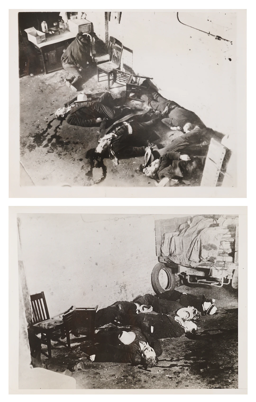 Saint Valentine's Day Massacre (2) Crime Scene Press Photographs