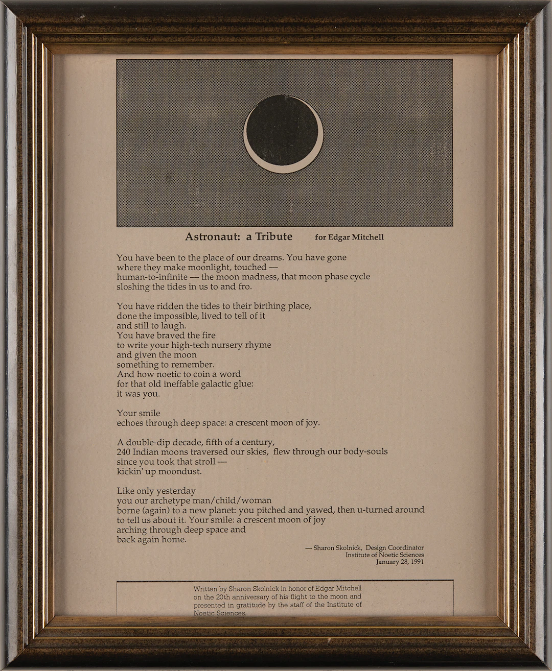 Astronaut Tribute by Sharon Skolnick - From the Personal Collection