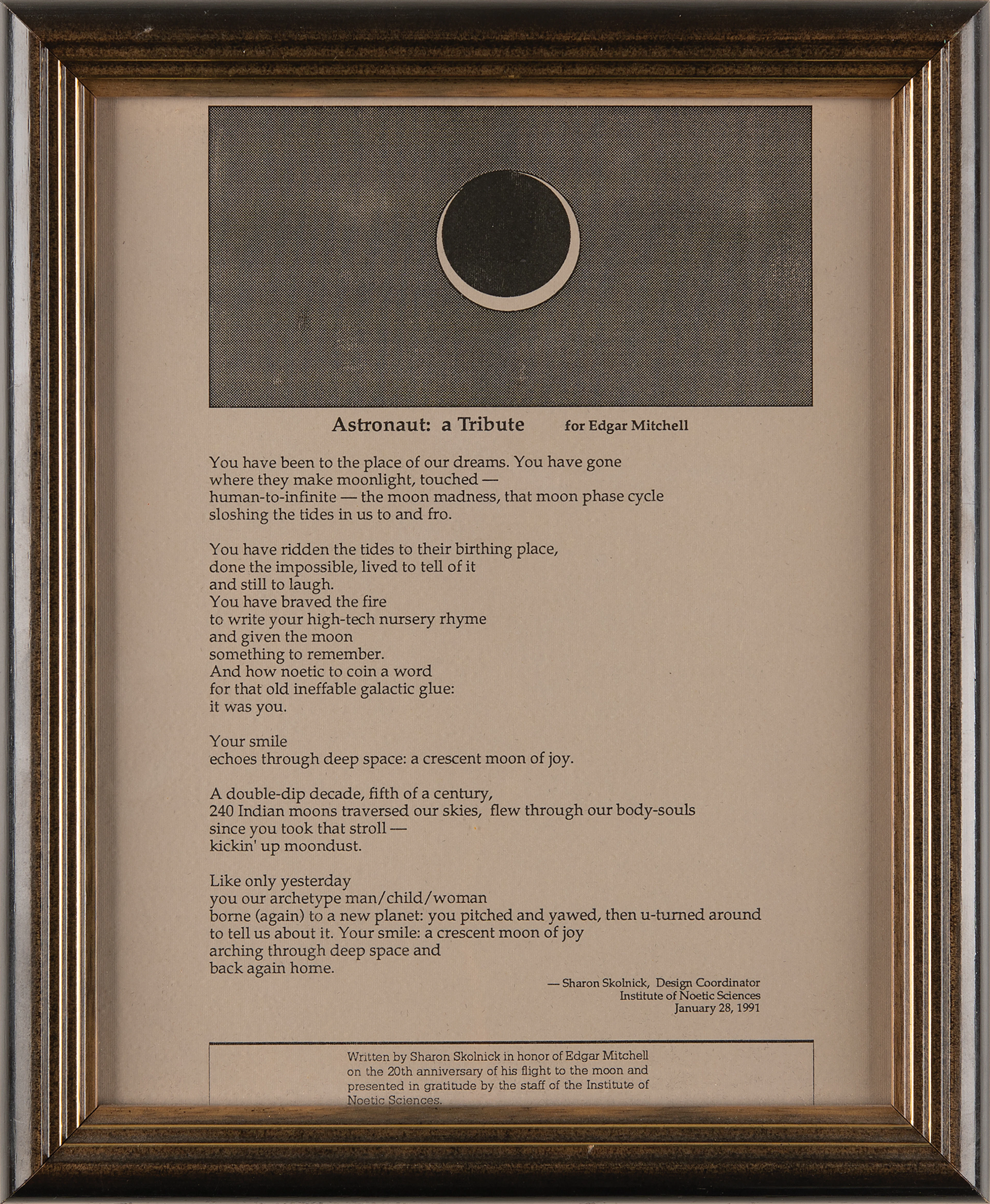 Astronaut Tribute by Sharon Skolnick - From the Personal Collection