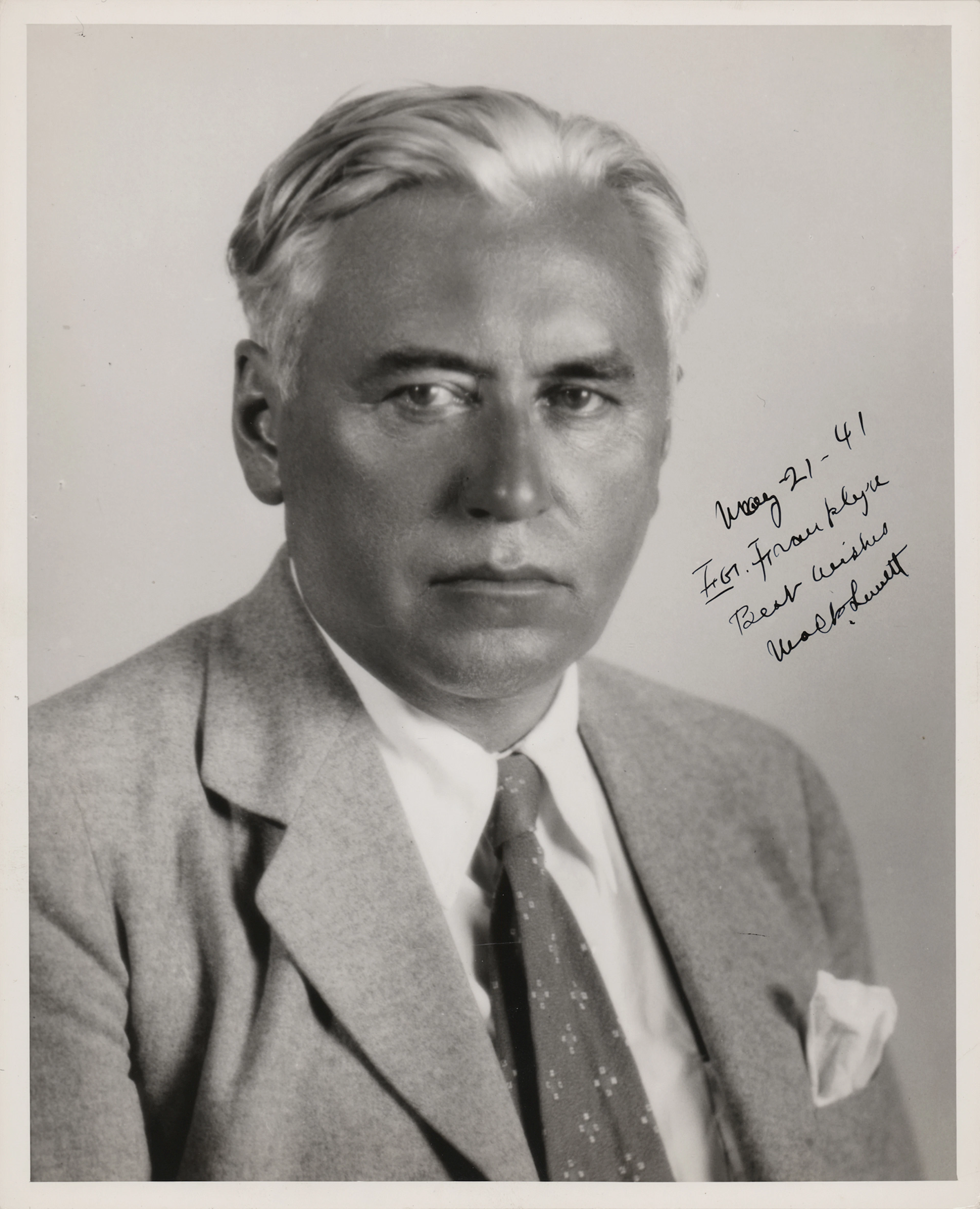 Mack Sennett Signed Photograph