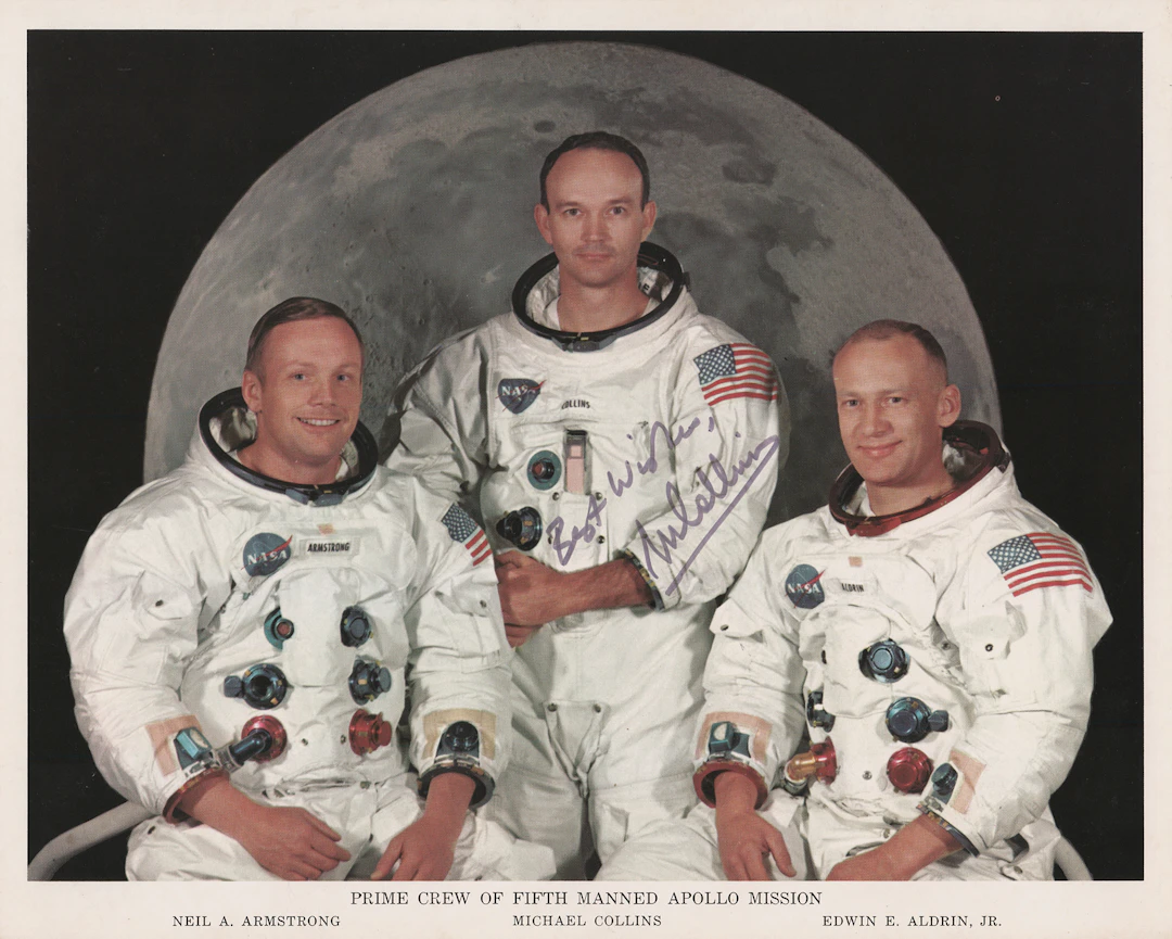 Michael Collins Signed Photograph