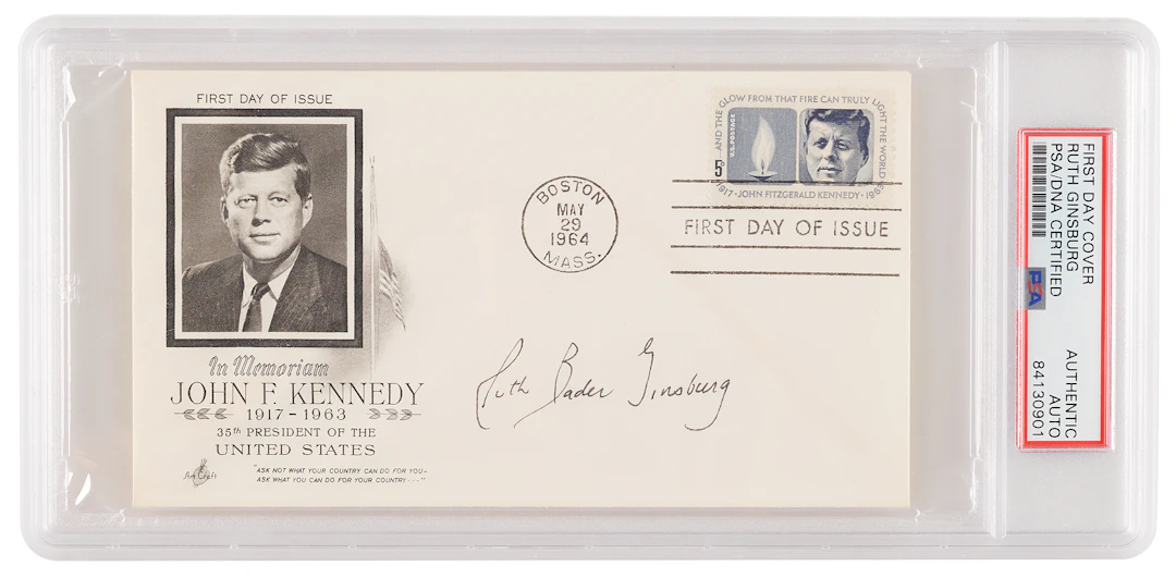 Ruth Bader Ginsburg Signed First Day Cover