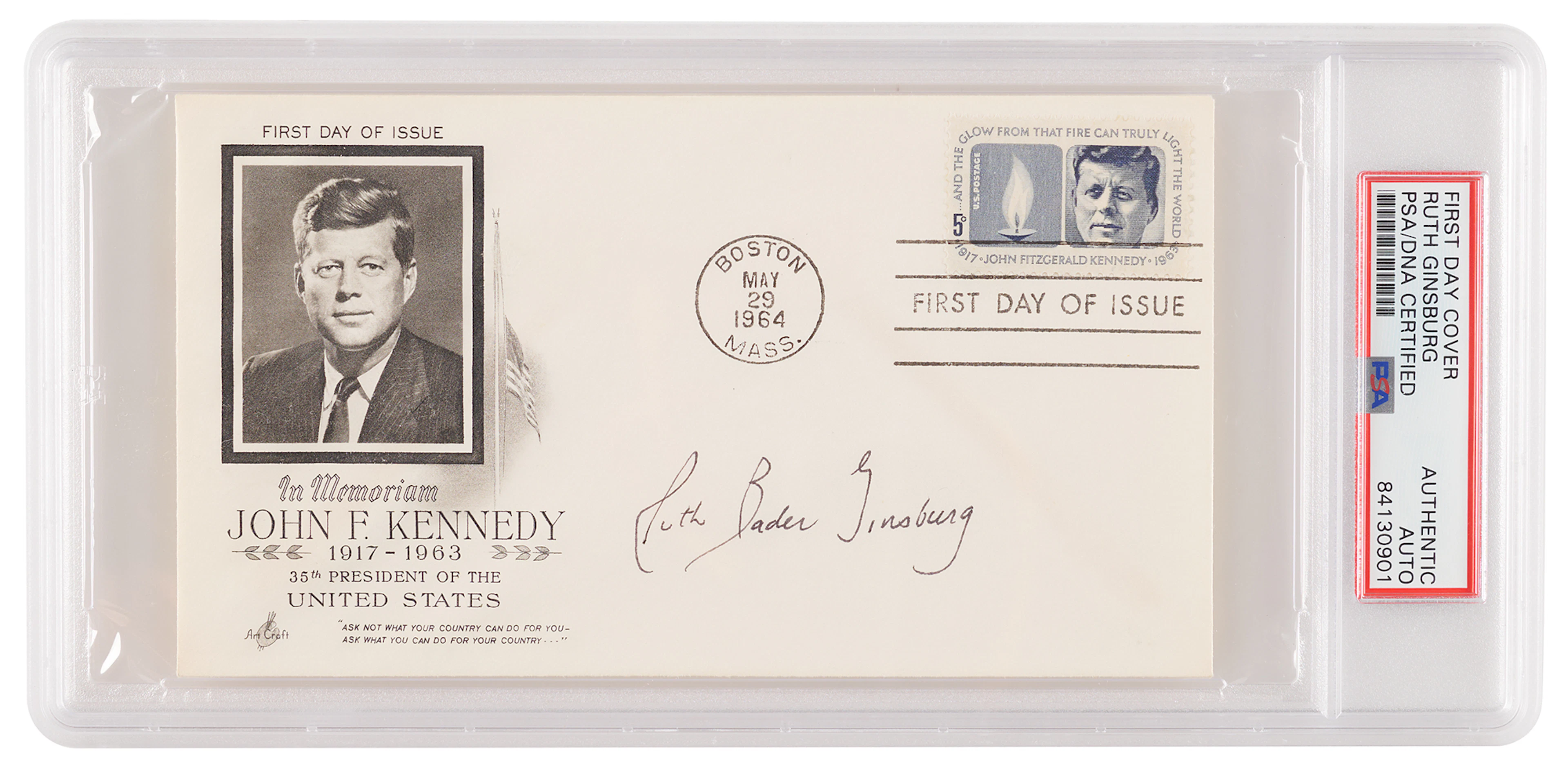 Ruth Bader Ginsburg Signed First Day Cover