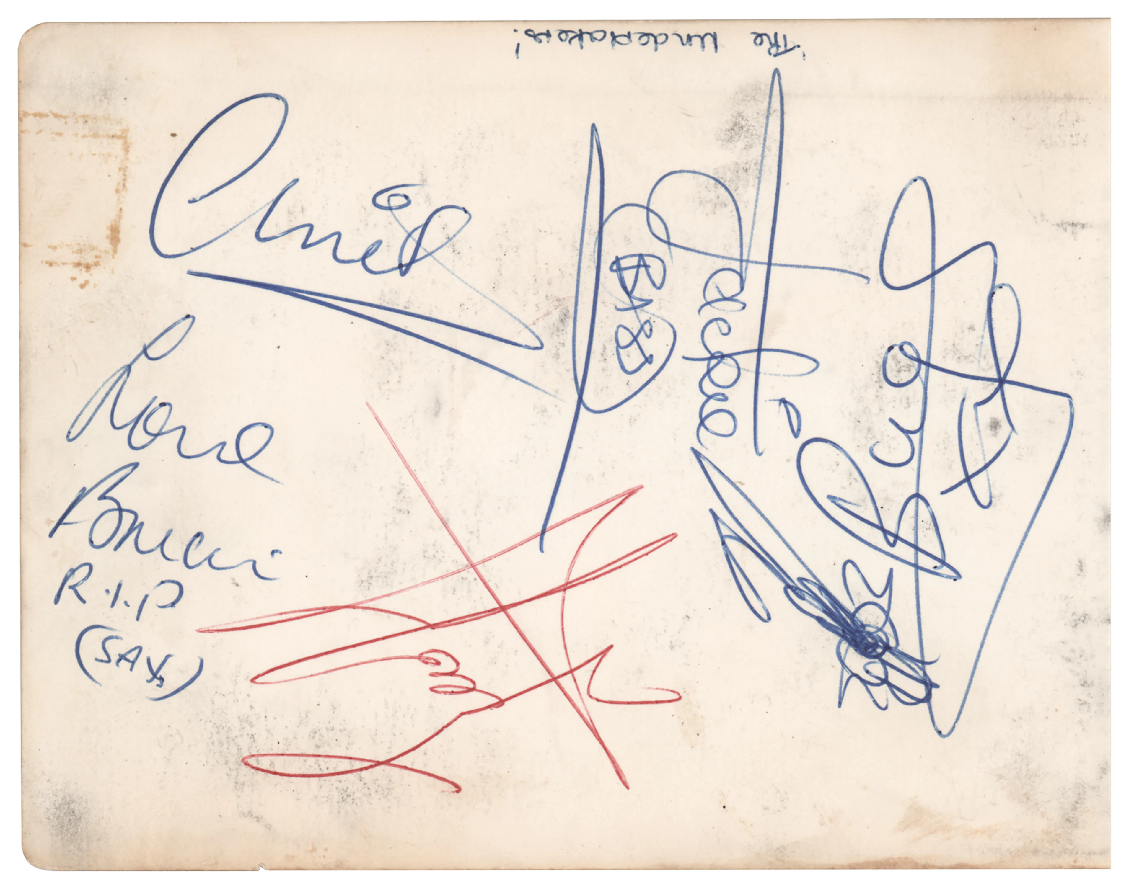 The Undertakers Signatures