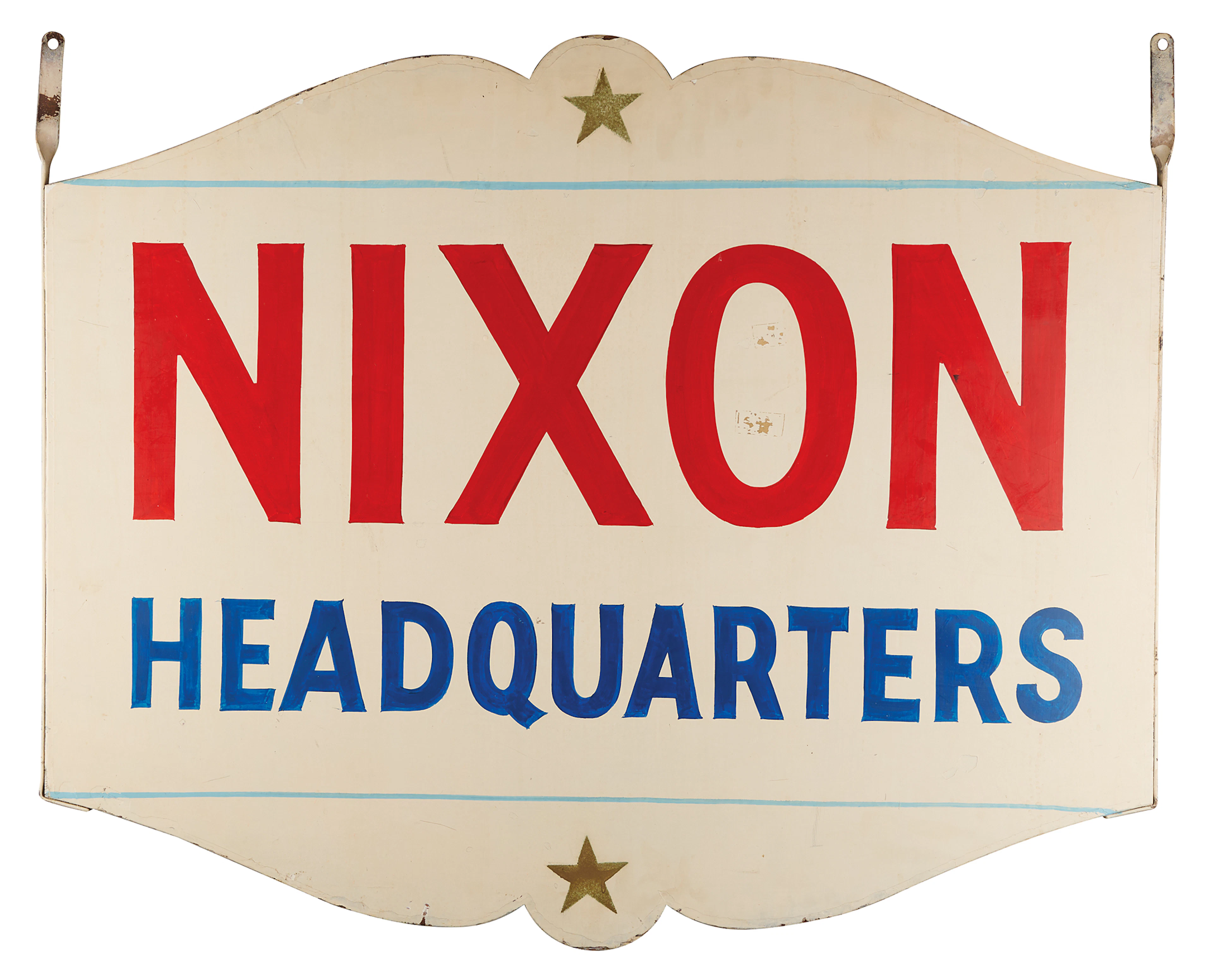 Richard Nixon 1968 Campaign Headquarters Sign from Bucks County, PA