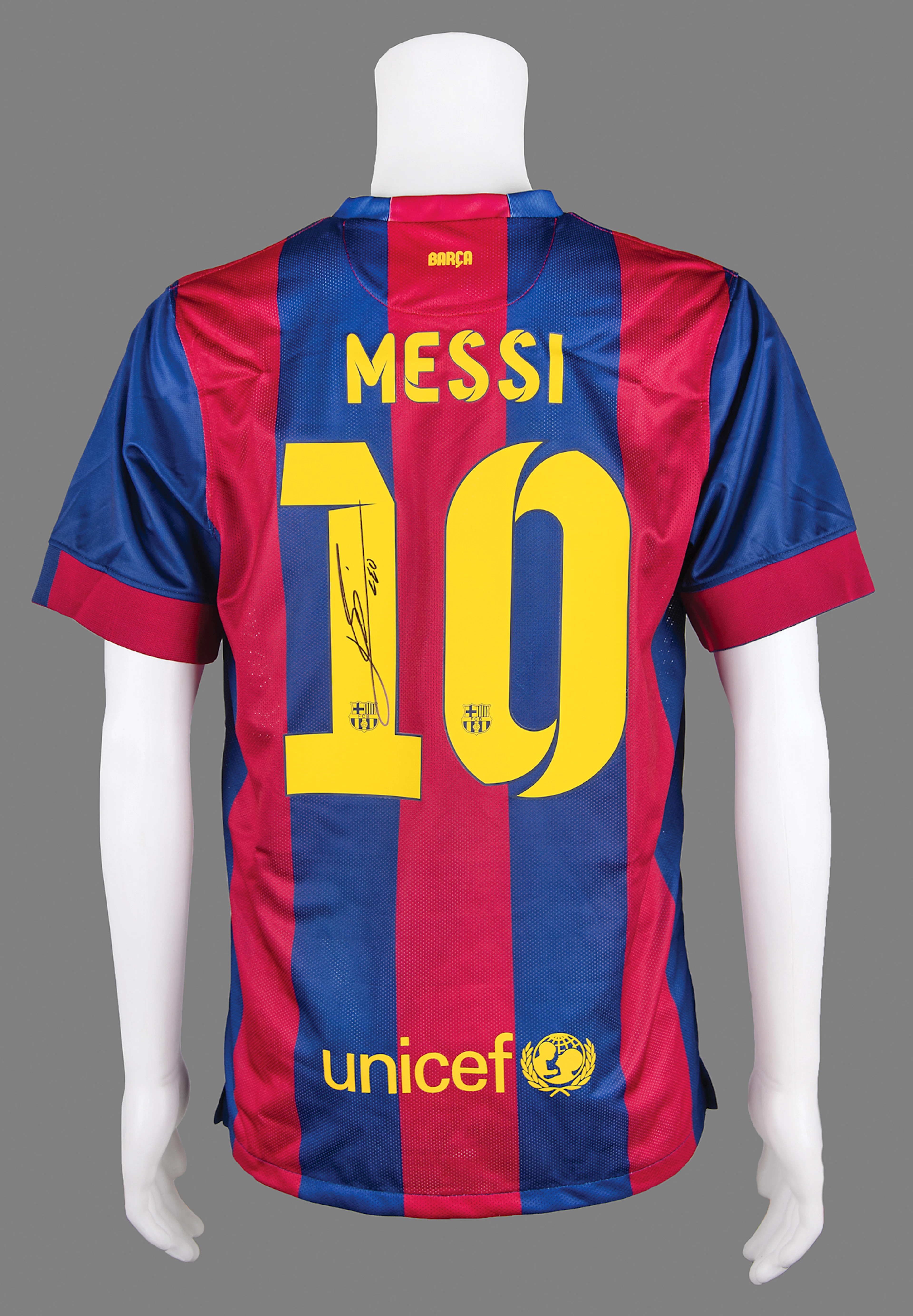 Lionel Messi Signed FC Barcelona Jersey