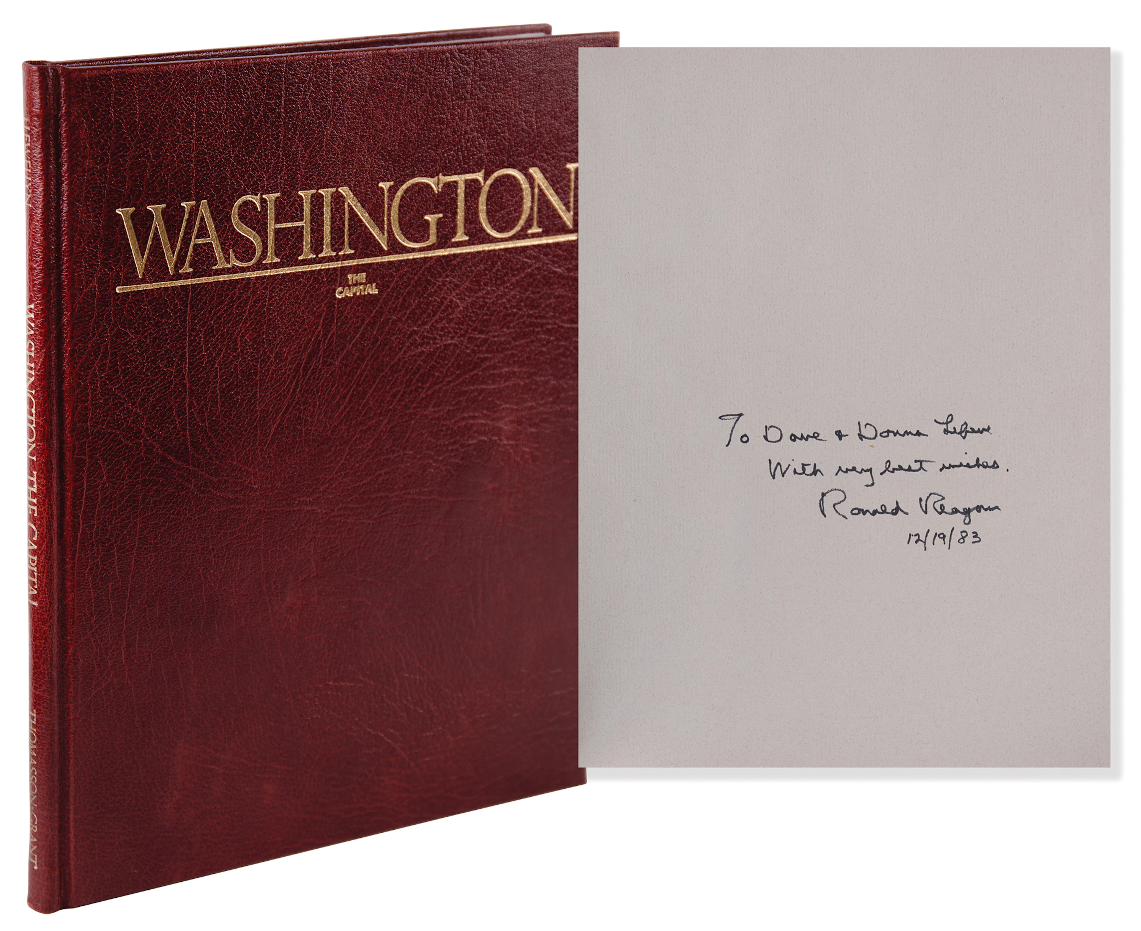 Ronald Reagan Signed Book as President - Washington: The Capital (Special