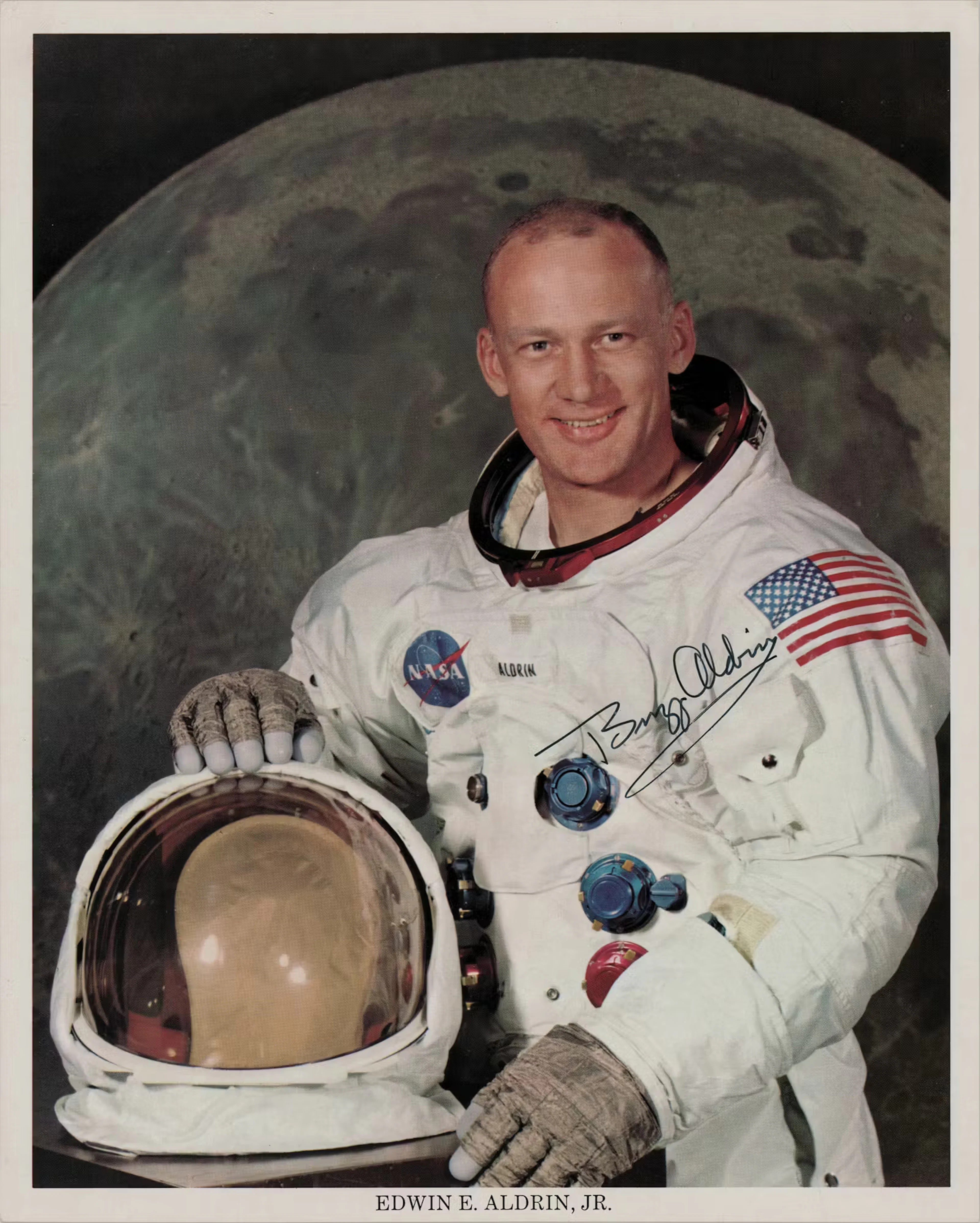 Buzz Aldrin Signed Photograph