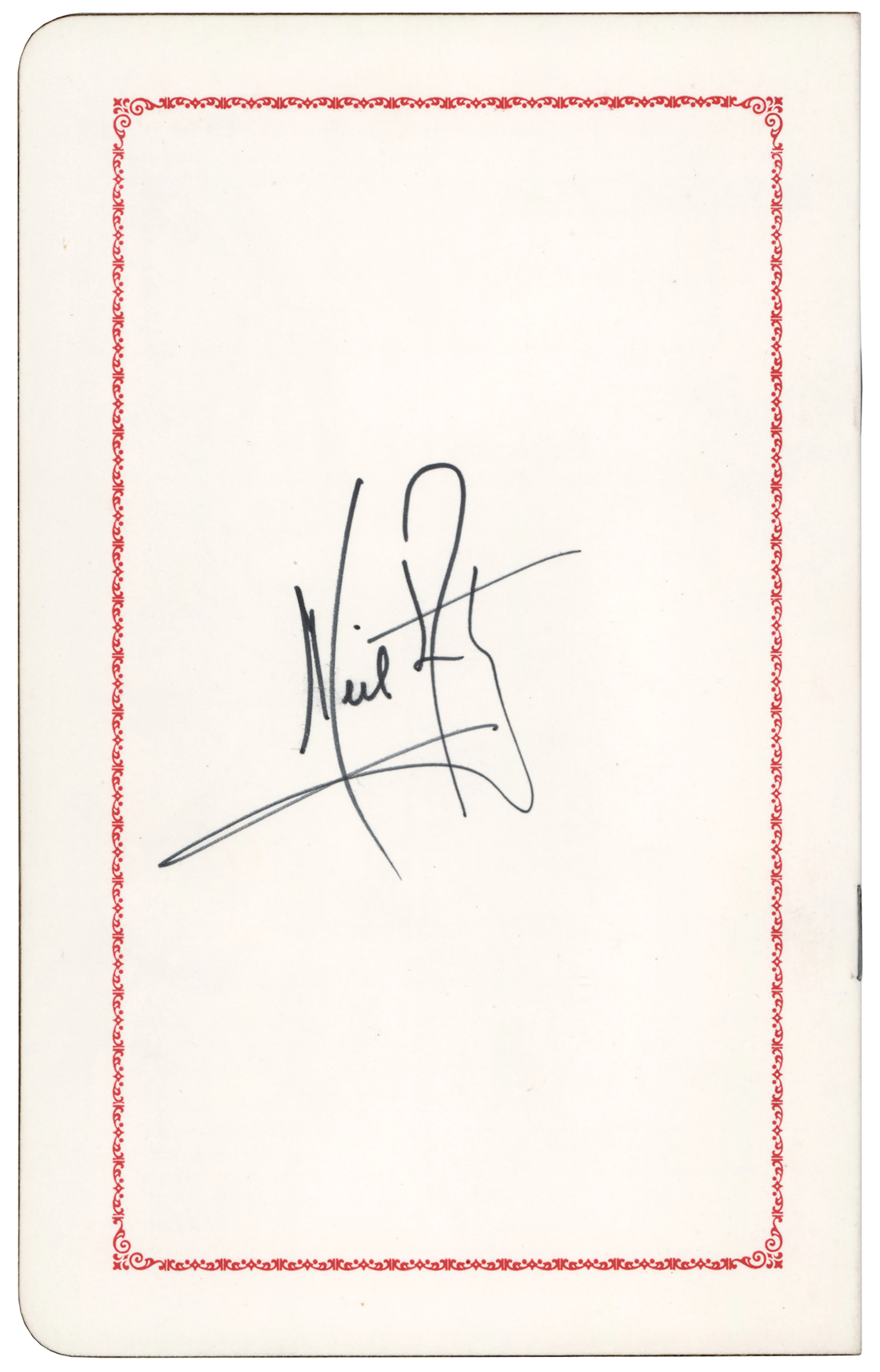 Neil Armstrong Signed Program - Conferment of the Freedom of the Burgh