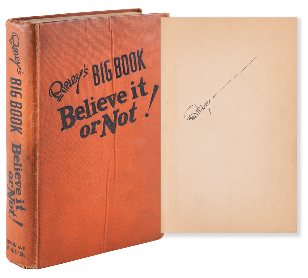 Robert Ripley Signed Book - Ripley's Big Book Believe It or Not!