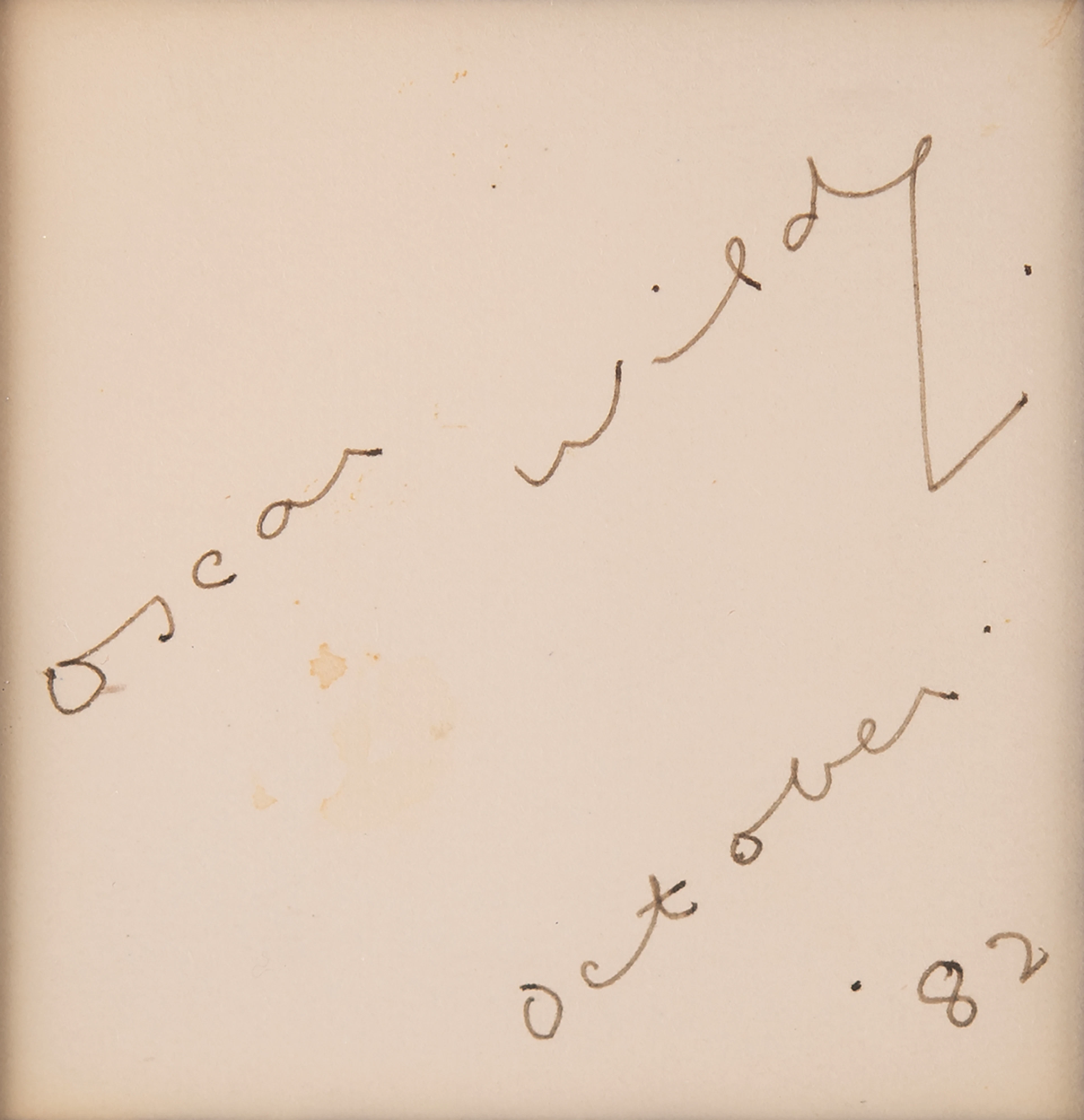 Oscar Wilde Signature