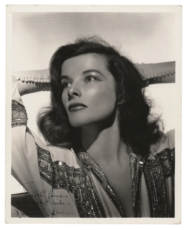 Katharine Hepburn Signed Photograph by Clarence Sinclair Bull
