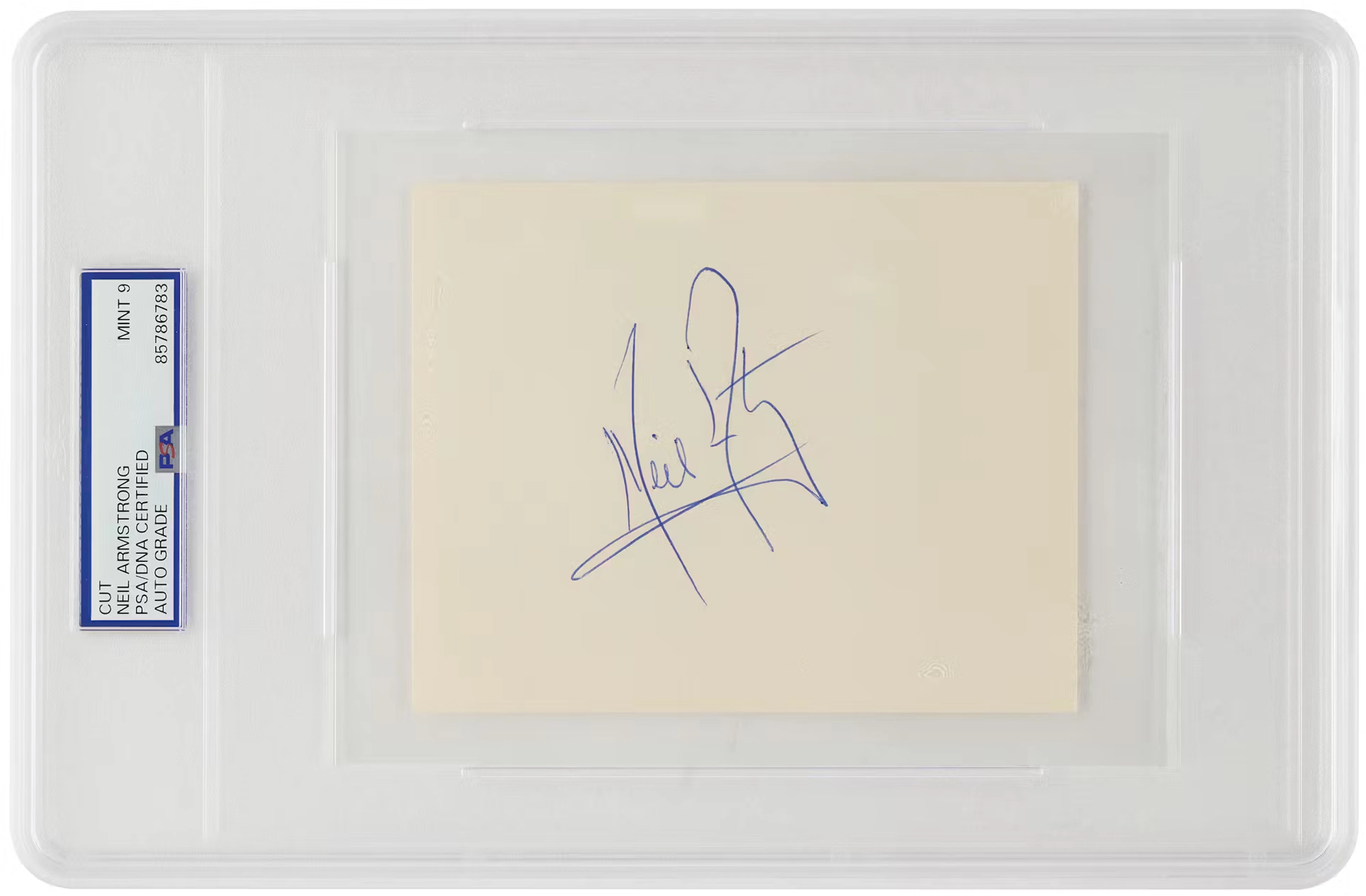 Neil Armstrong Signature - PSA MINT 9