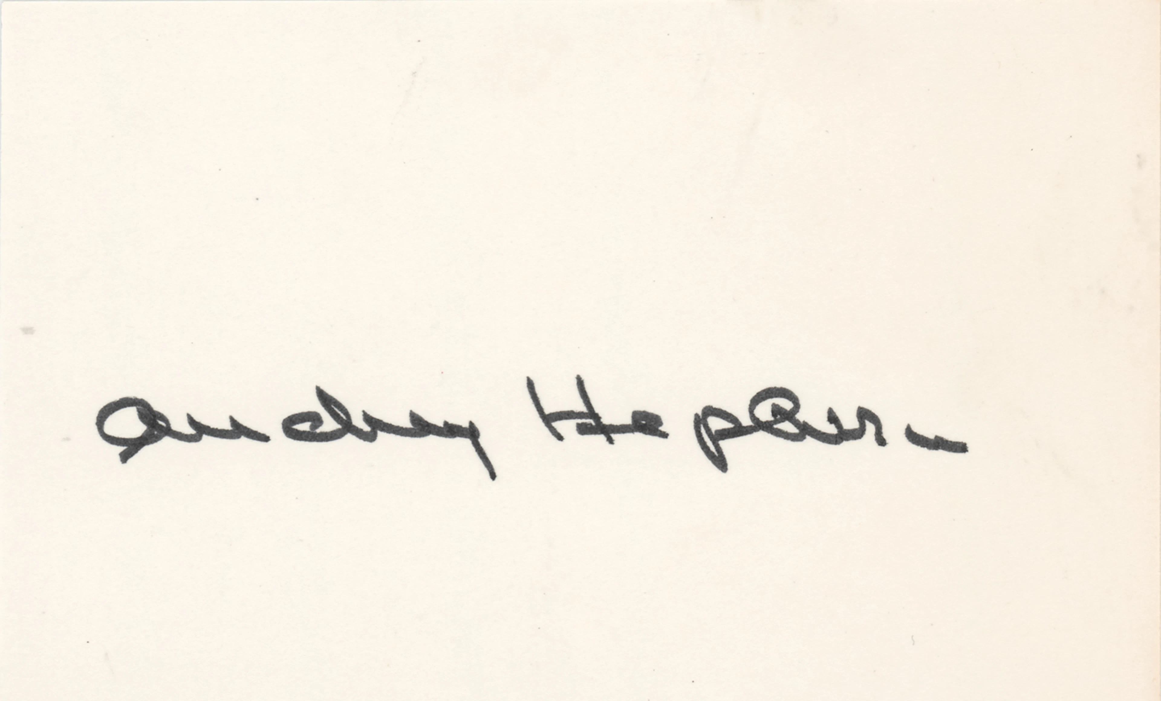 Audrey Hepburn Signature