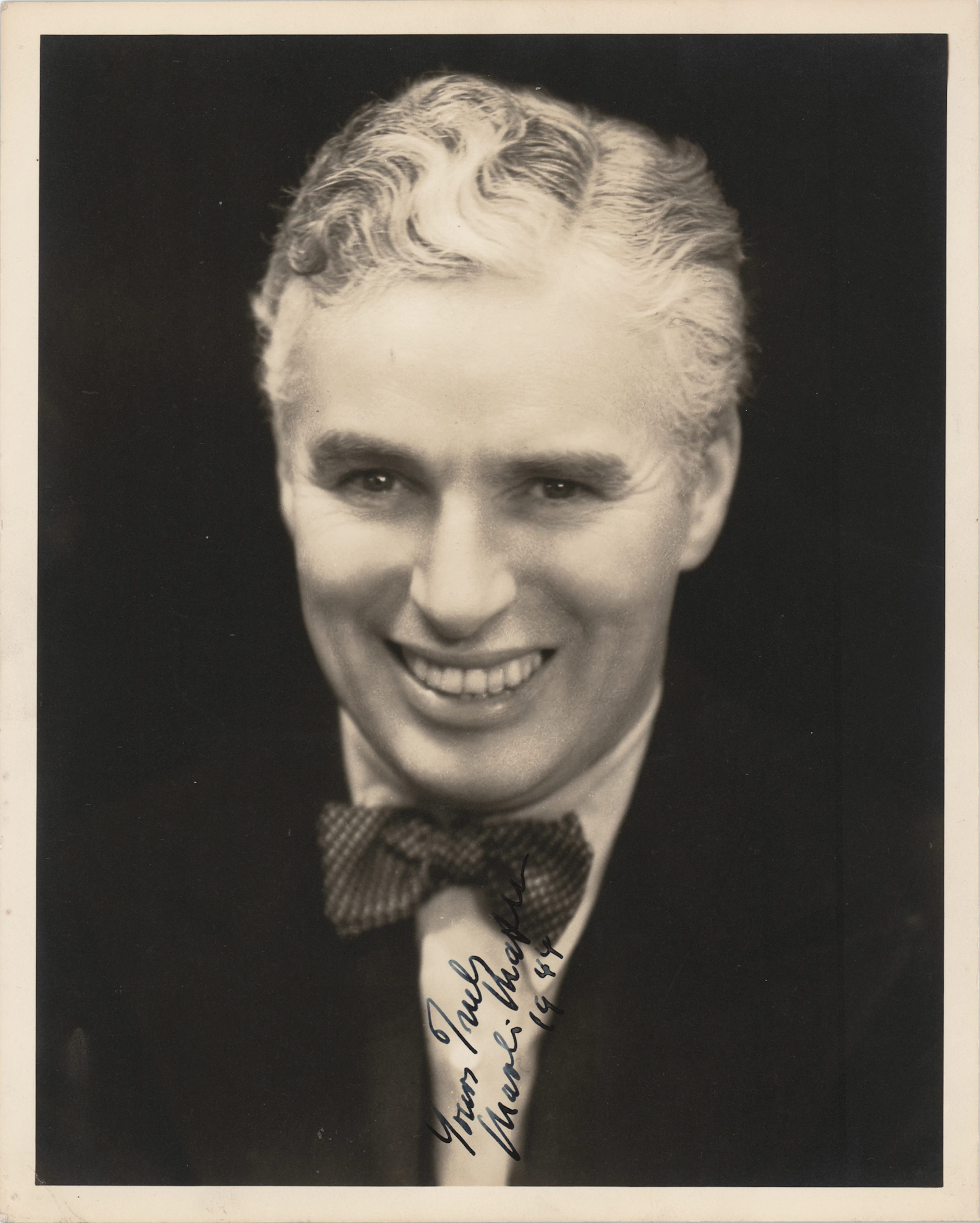Charlie Chaplin Signed Photograph