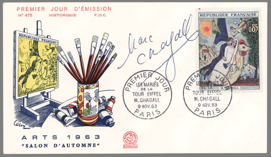Marc Chagall Signed First Day Cover