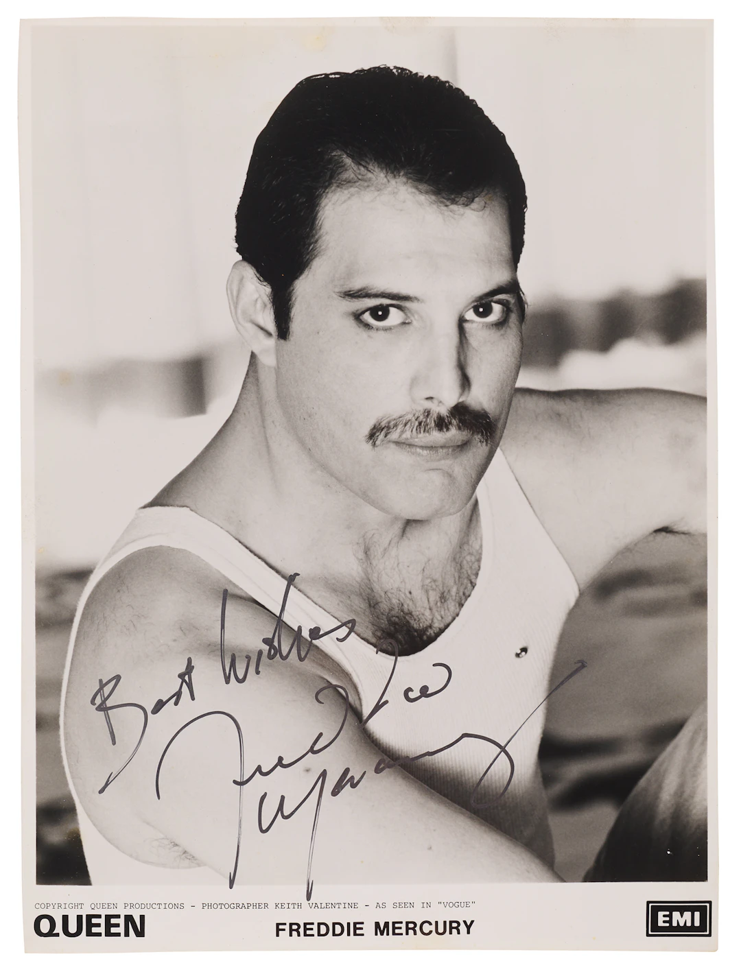 Queen: Freddie Mercury Signed Photograph