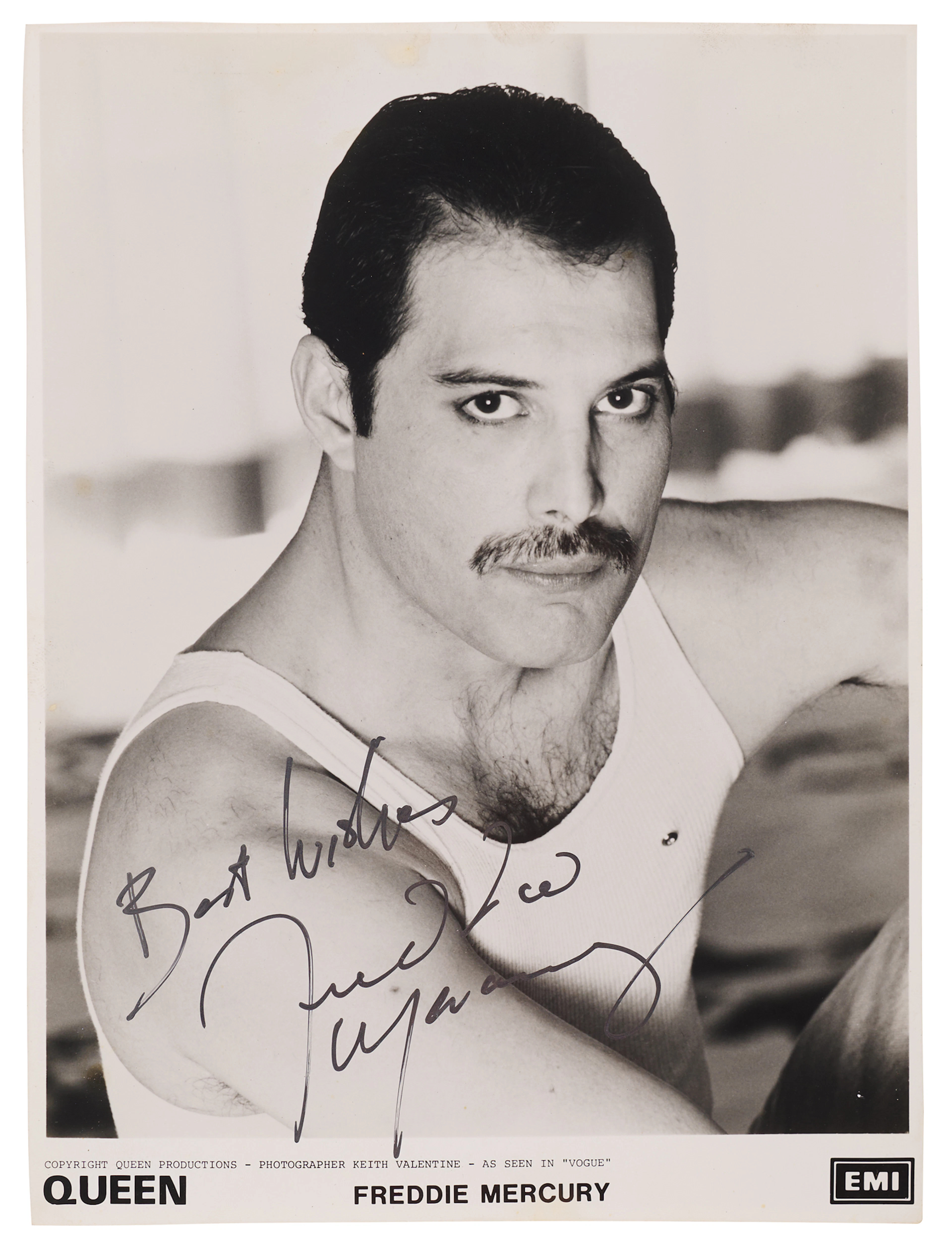 Queen: Freddie Mercury Signed Photograph