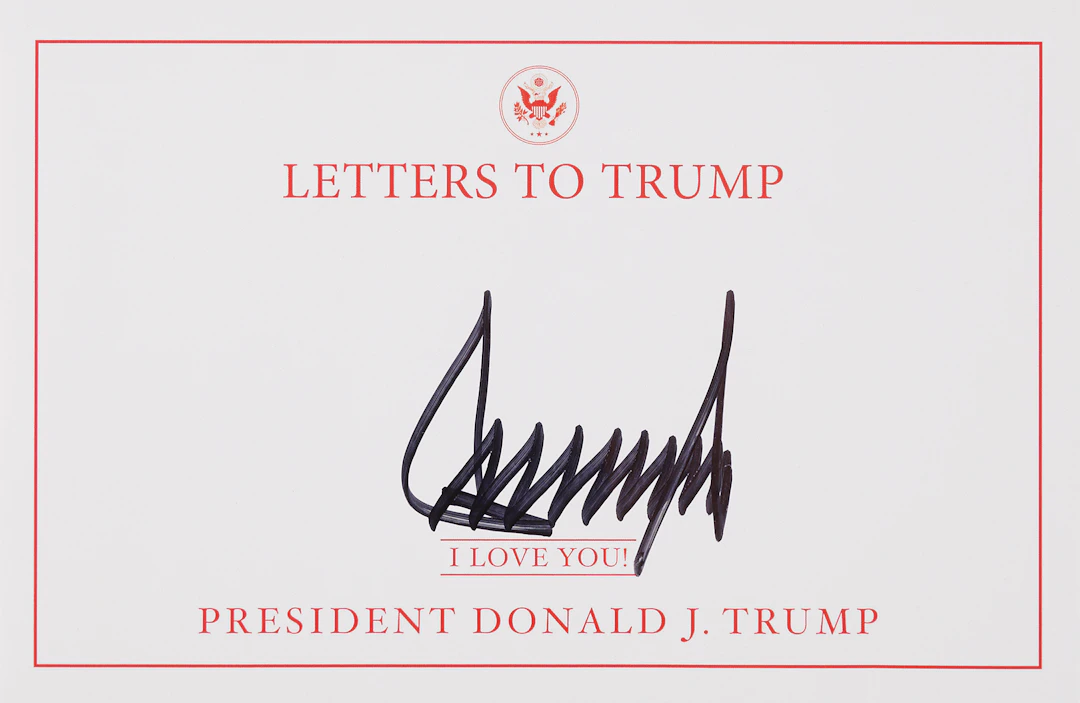 Donald Trump Signed 'Letters to Trump' Bookplate