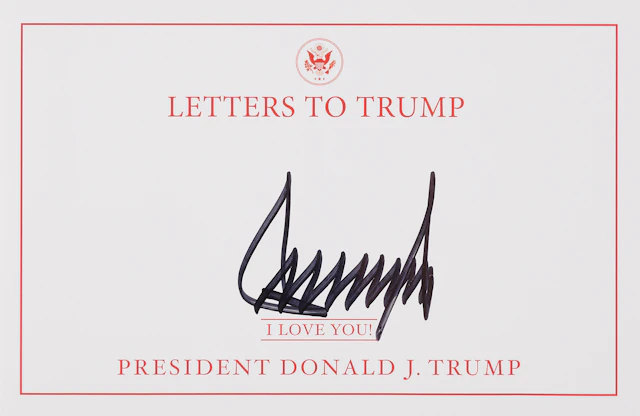 Donald Trump Signed 'Letters to Trump' Bookplate