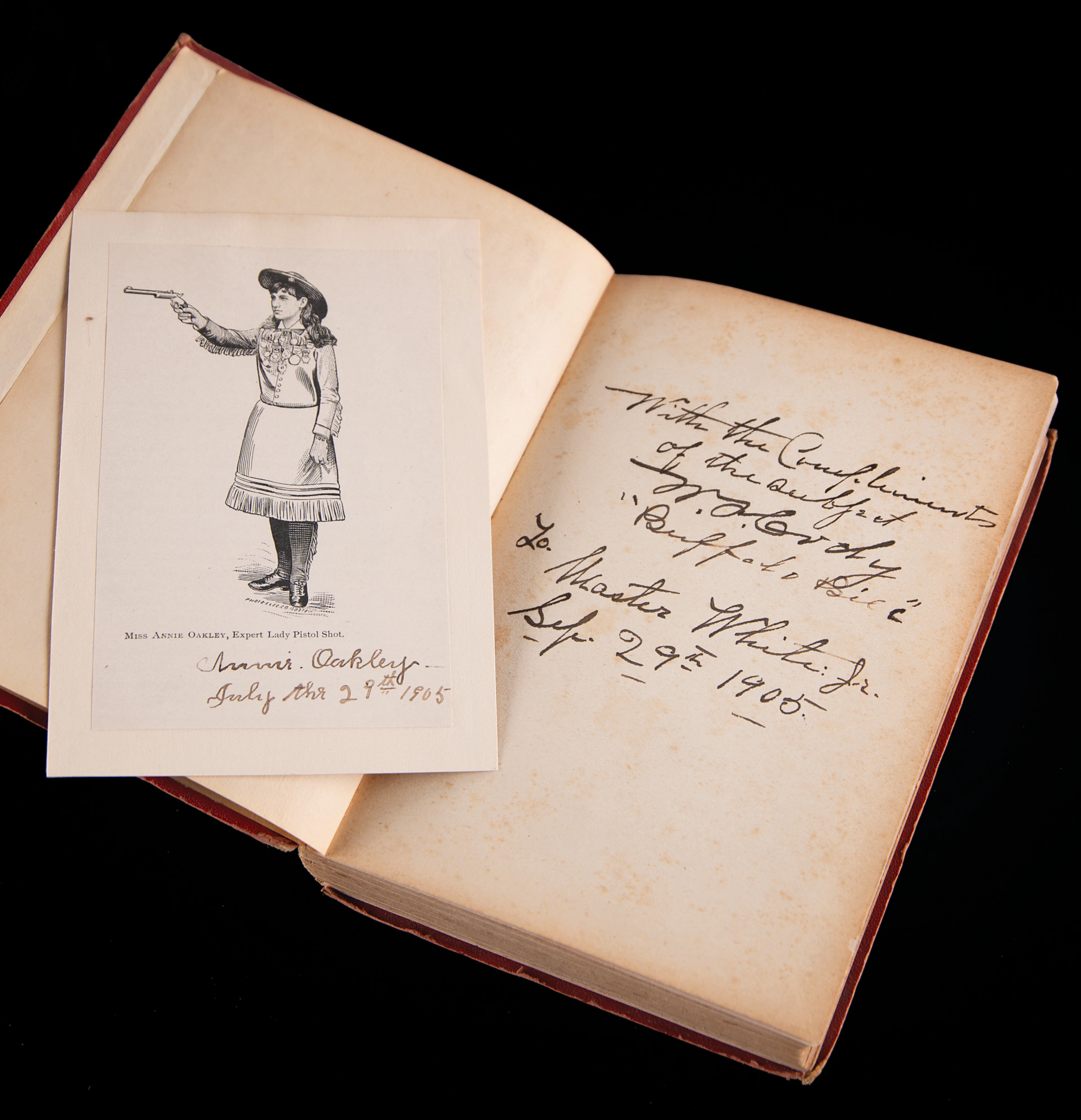 Annie Oakley and William F. 'Buffalo Bill' Cody (2) Signed Items -
