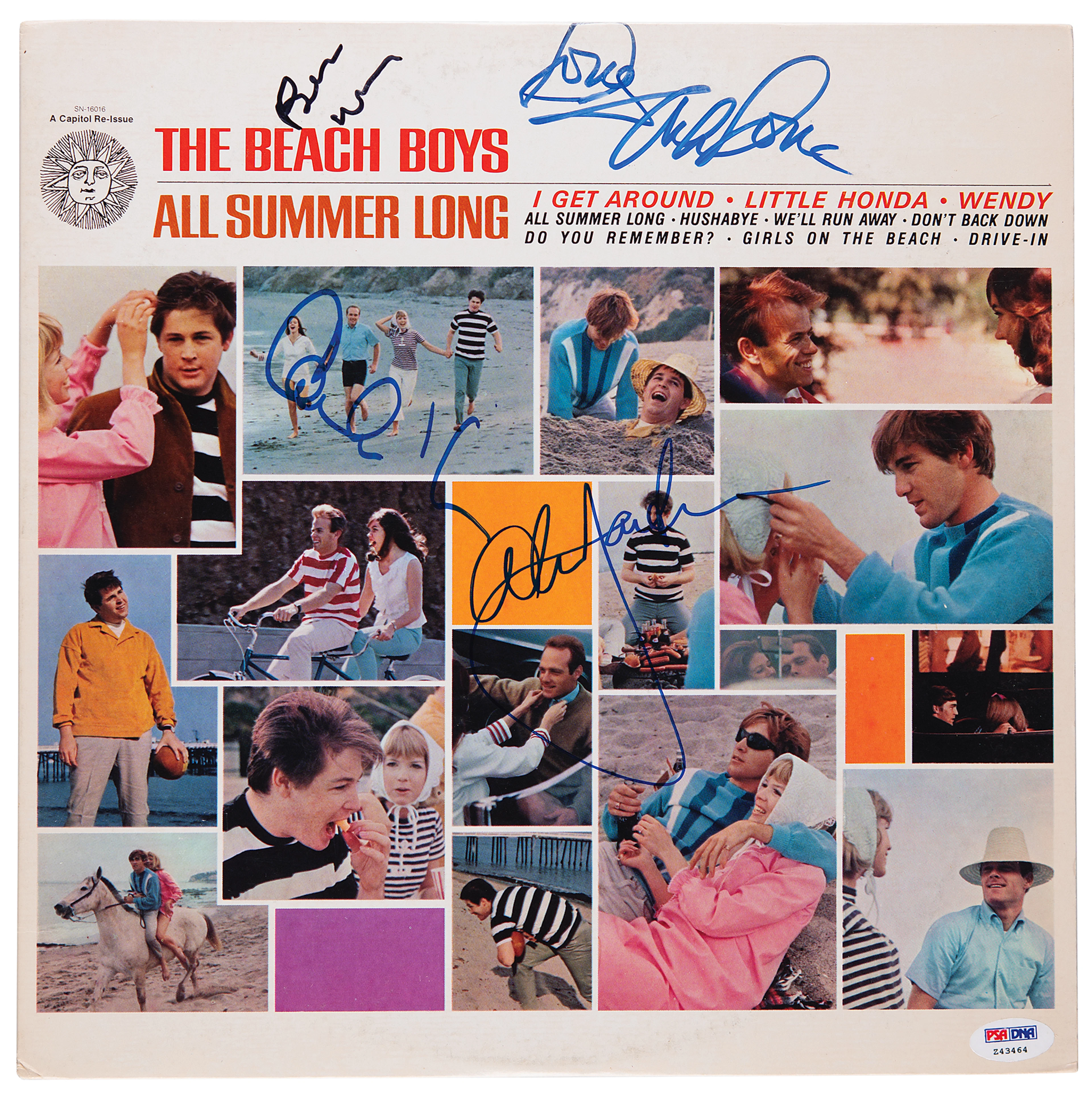 Beach Boys Signed Album - All Summer Long