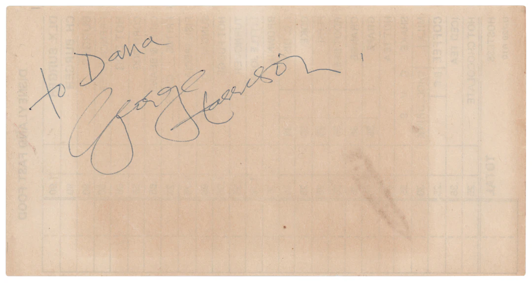 Beatles: George Harrison Signature