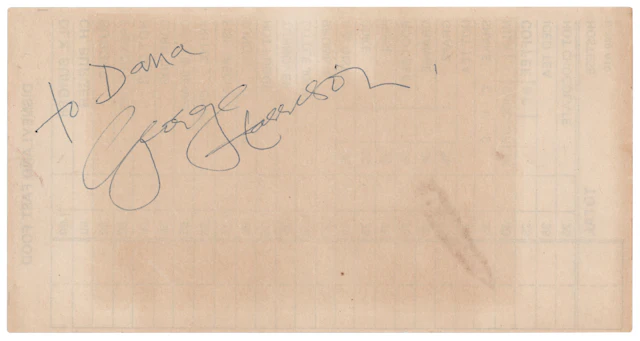 Beatles: George Harrison Signature