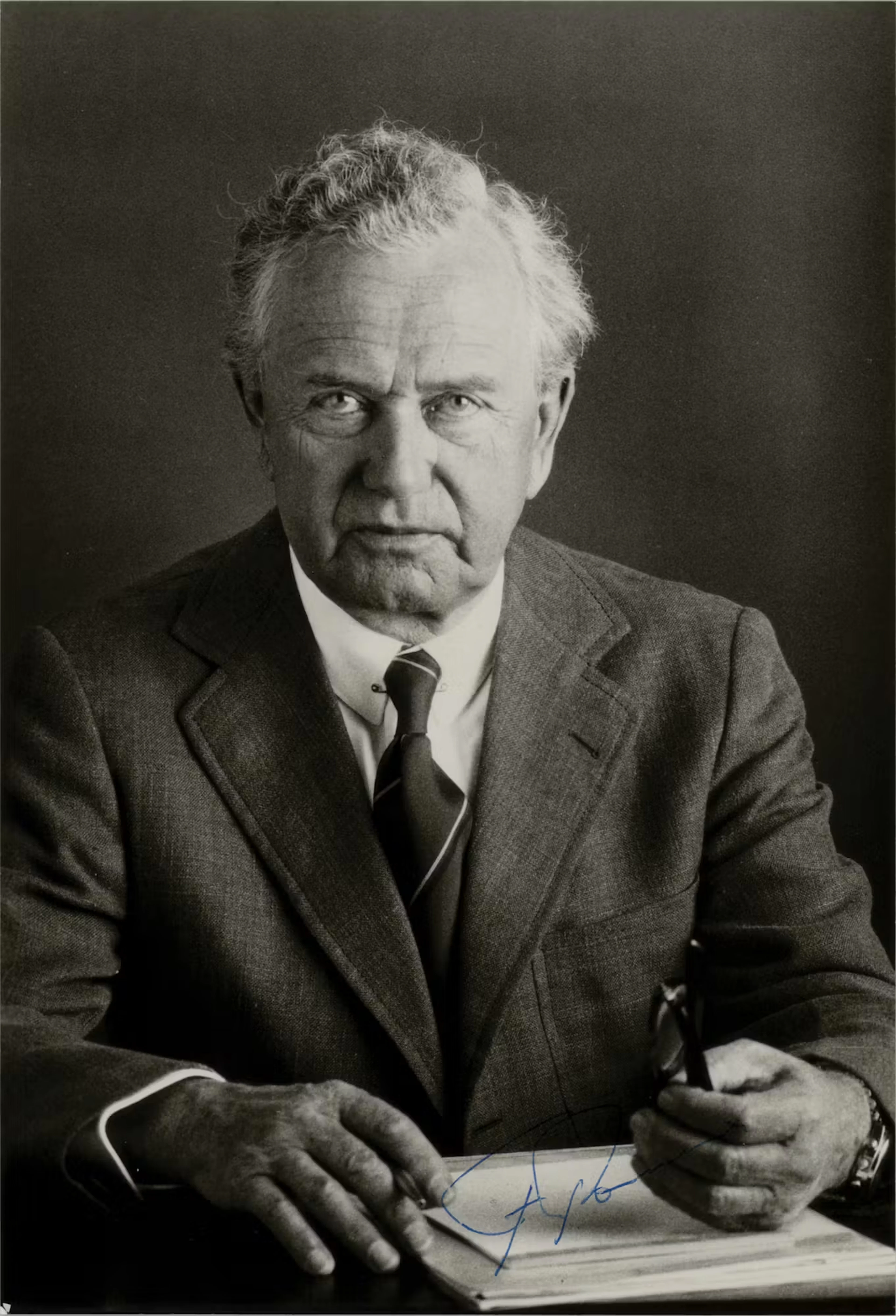 Ferry Porsche Signed Photograph