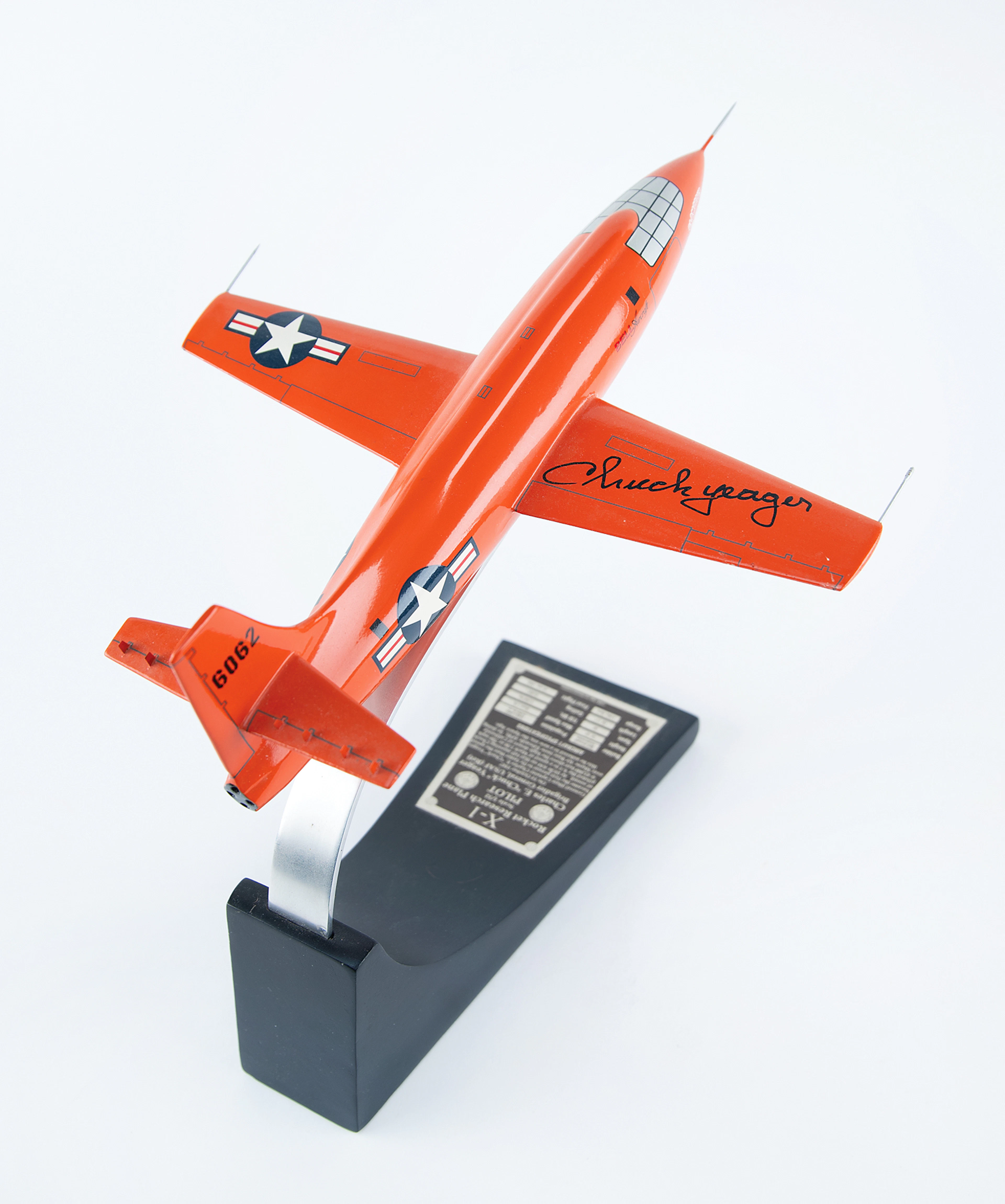 Chuck Yeager Signed ‘Glamorous Glennis’ Bell X-1 Model