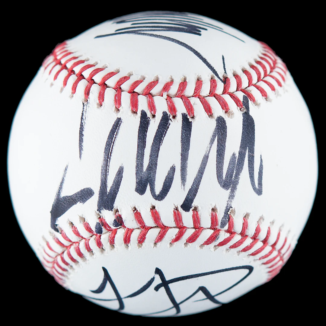 Donald, Melania, and Ivanka Trump Signed Baseball