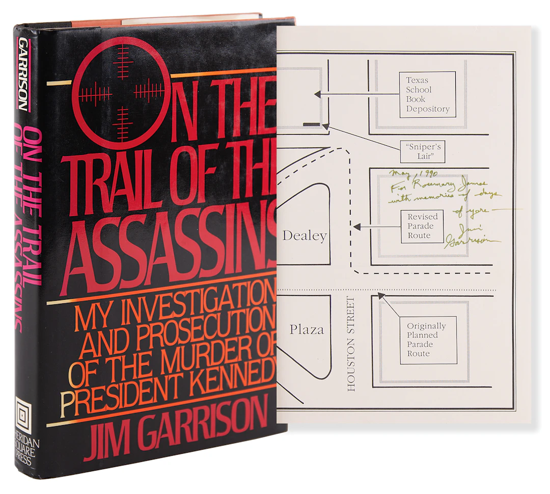 Kennedy Assassination: Jim Garrison Signed and Inscribed Book to Rosemary