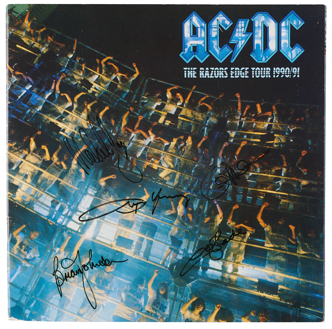 AC/DC Signed Program - The Razors Edge Tour