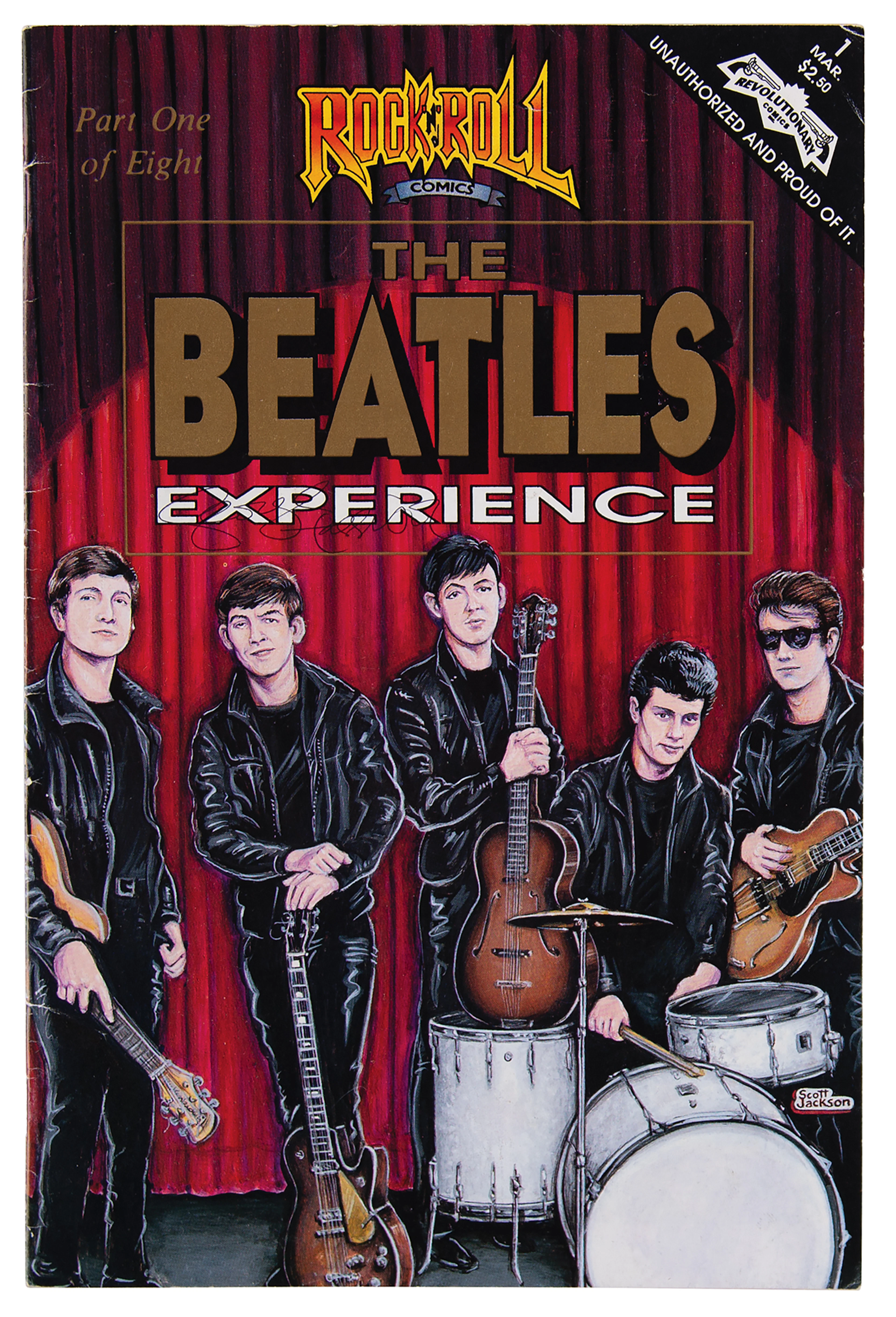 Beatles: George Harrison Signed Comic Book - The Beatles Experience