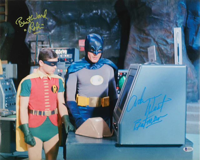 Batman: Adam West and Burt Ward Signed Oversized Photograph