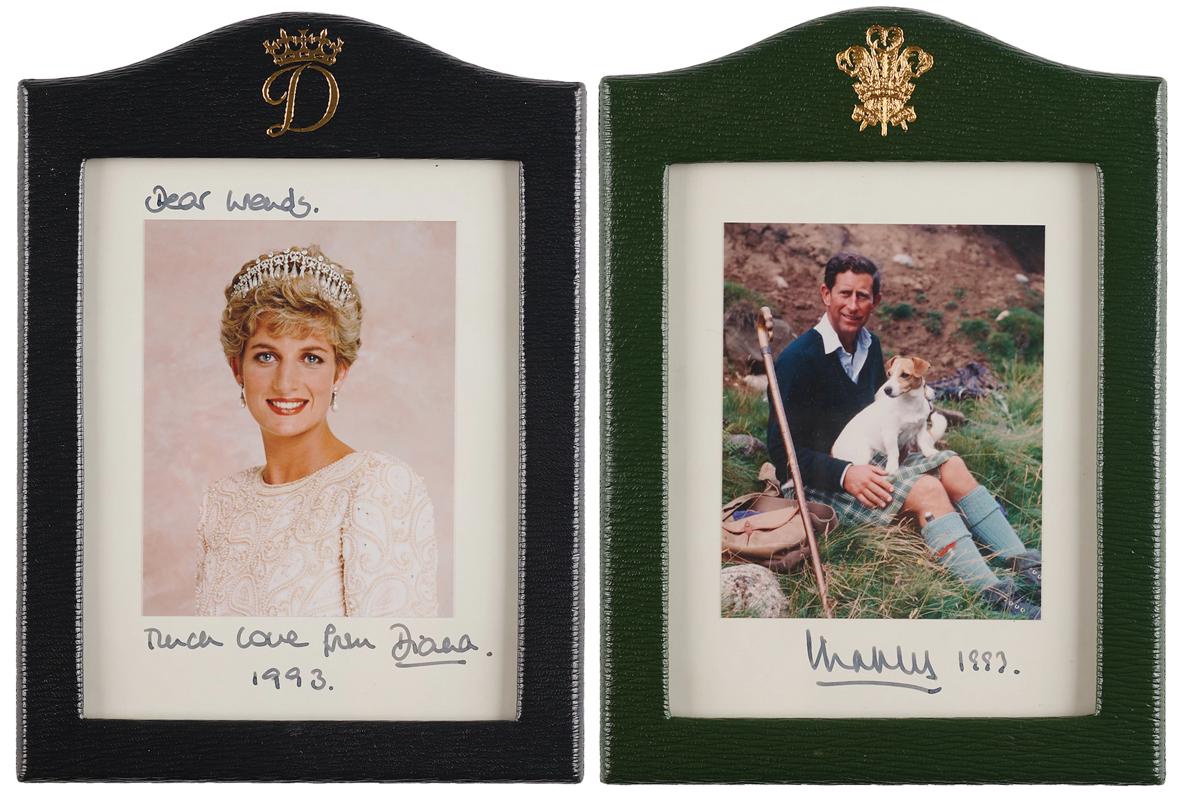 Princess Diana and Prince Charles Signed Presentation Photographs