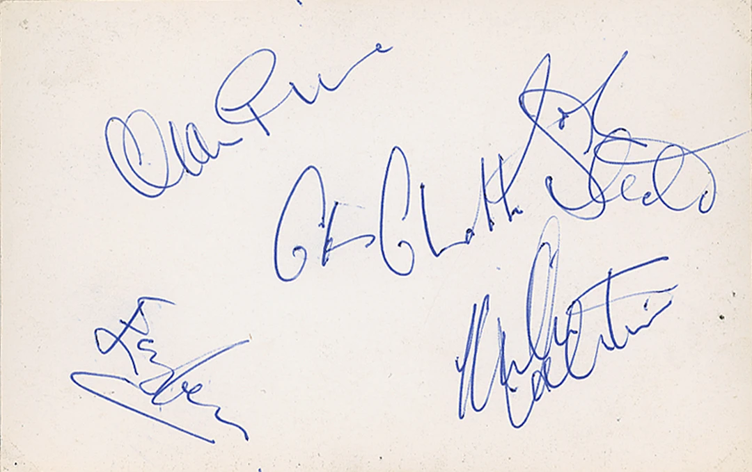 The Animals Signed Promo Photograph