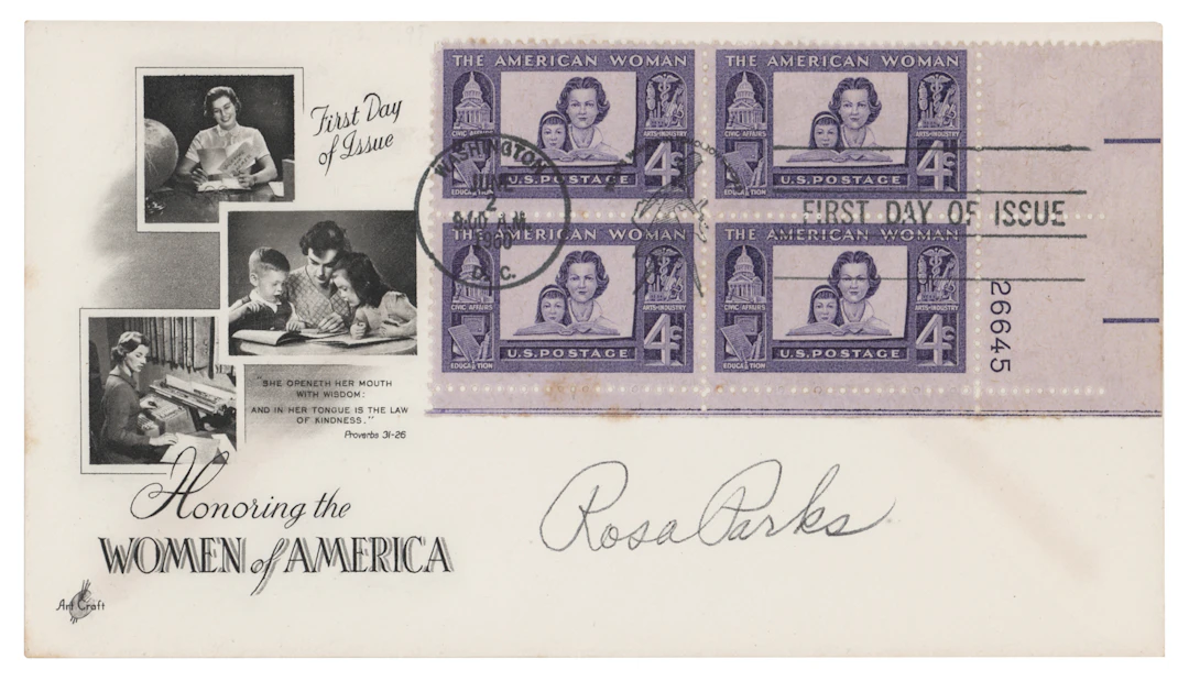 Rosa Parks Signed First Day Cover