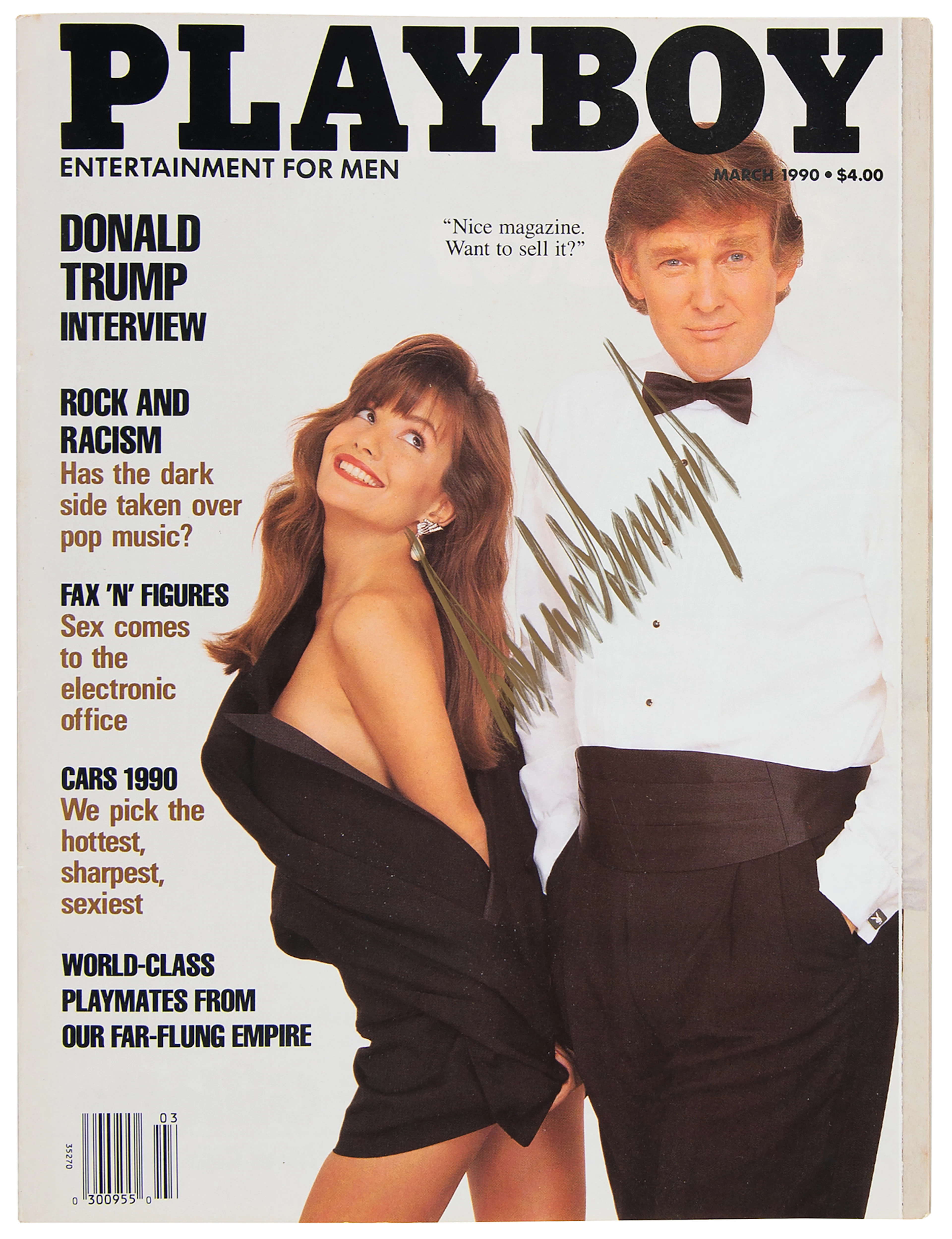 Donald Trump Signed Playboy Magazine