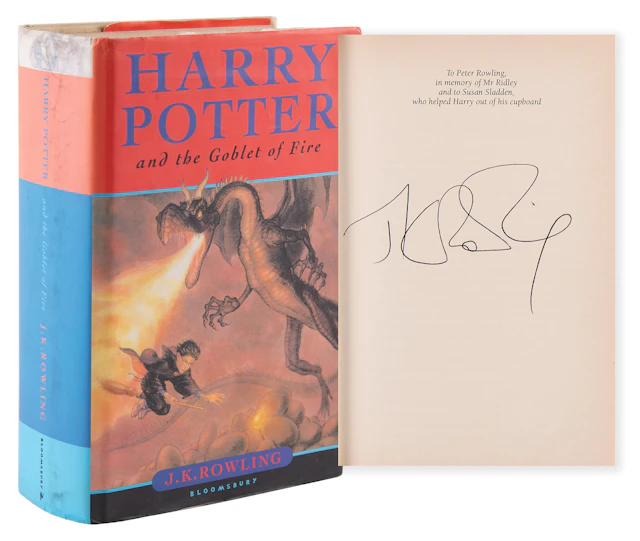 J. K. Rowling Signed Book - Harry Potter and the Goblet of Fire
