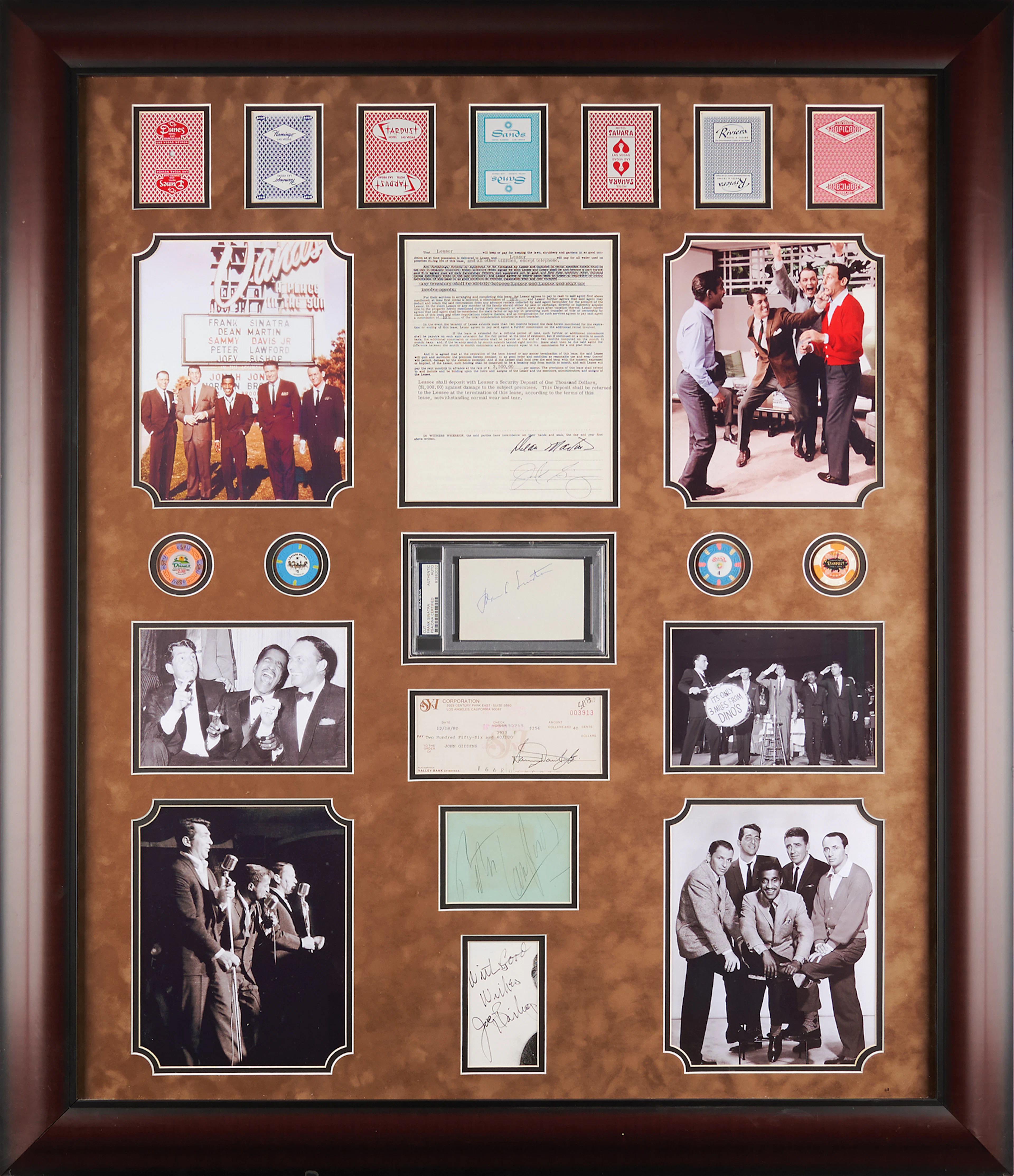 Rat Pack Signed Display