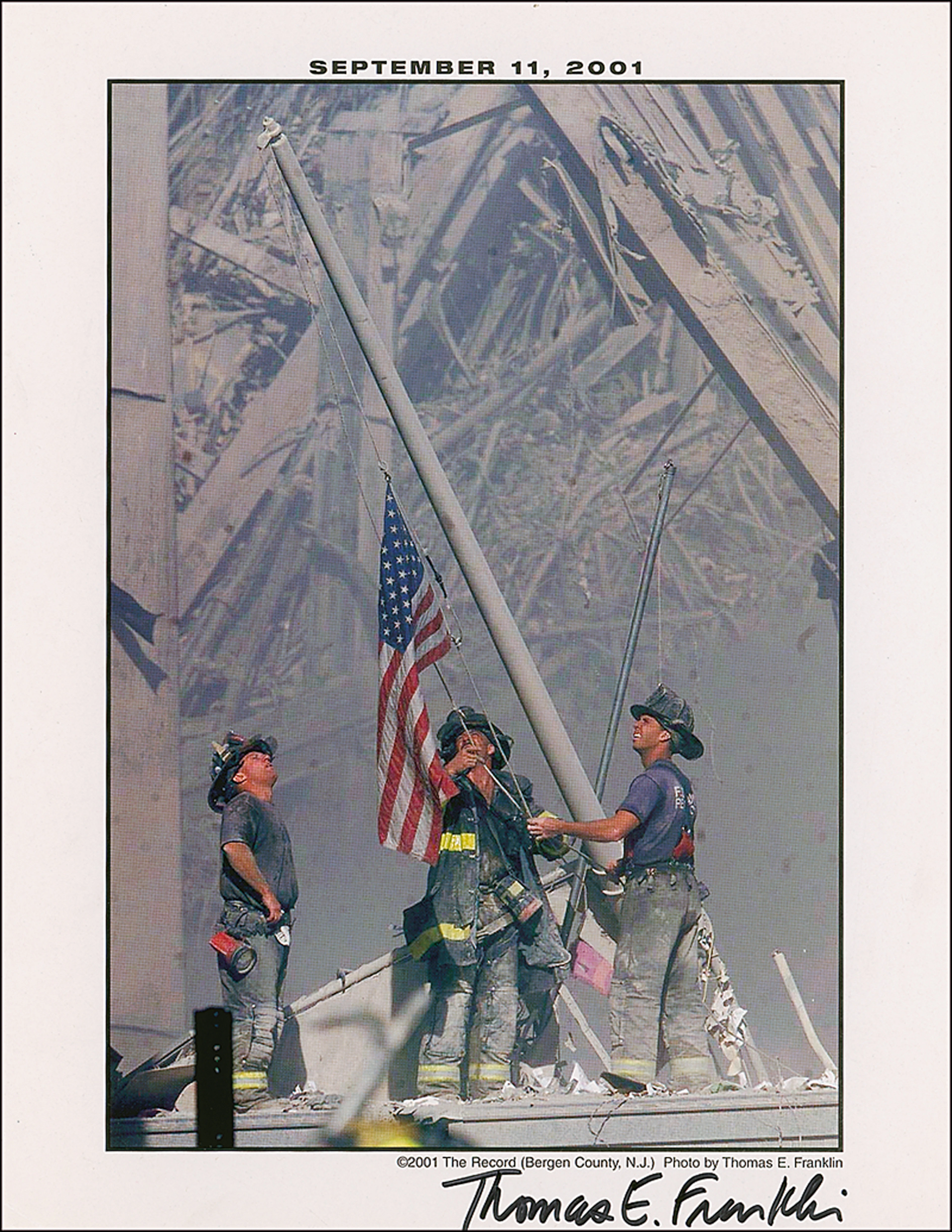 9/11: Thomas E. Franklin Signed Photograph